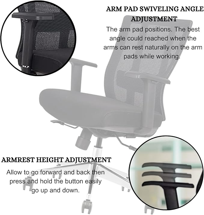 Ergonomic Conference Room Chair Mesh Back with Seat Slide - Adjustable Lumbar Support Computer Desk Chair with Height Adjustable Arms - 5-Star Polished Aluminum Base (Pack of 4)