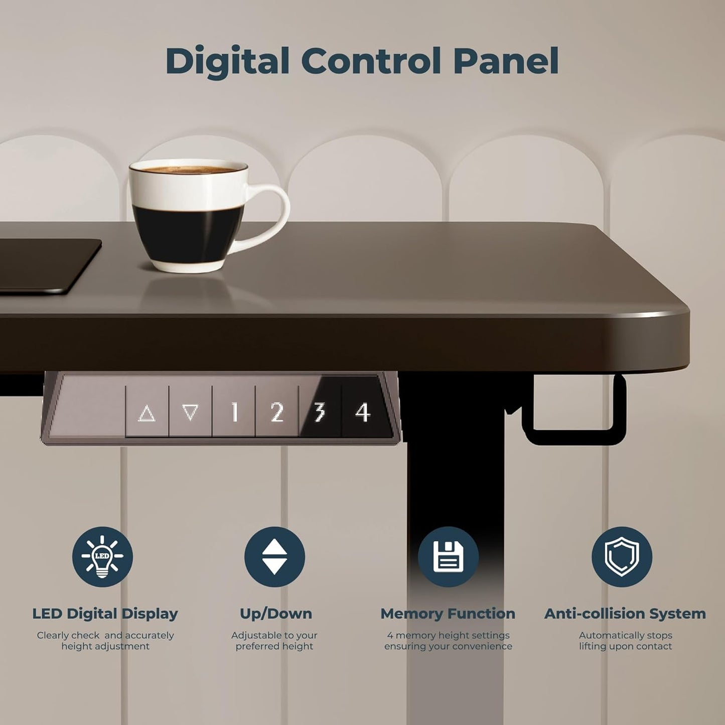 Small Adjustable Stand Up Desk for Children,One-Piece Standing Desk 31.5 x 19.7 Inch, Home Office Desk Computer Workstation, Black