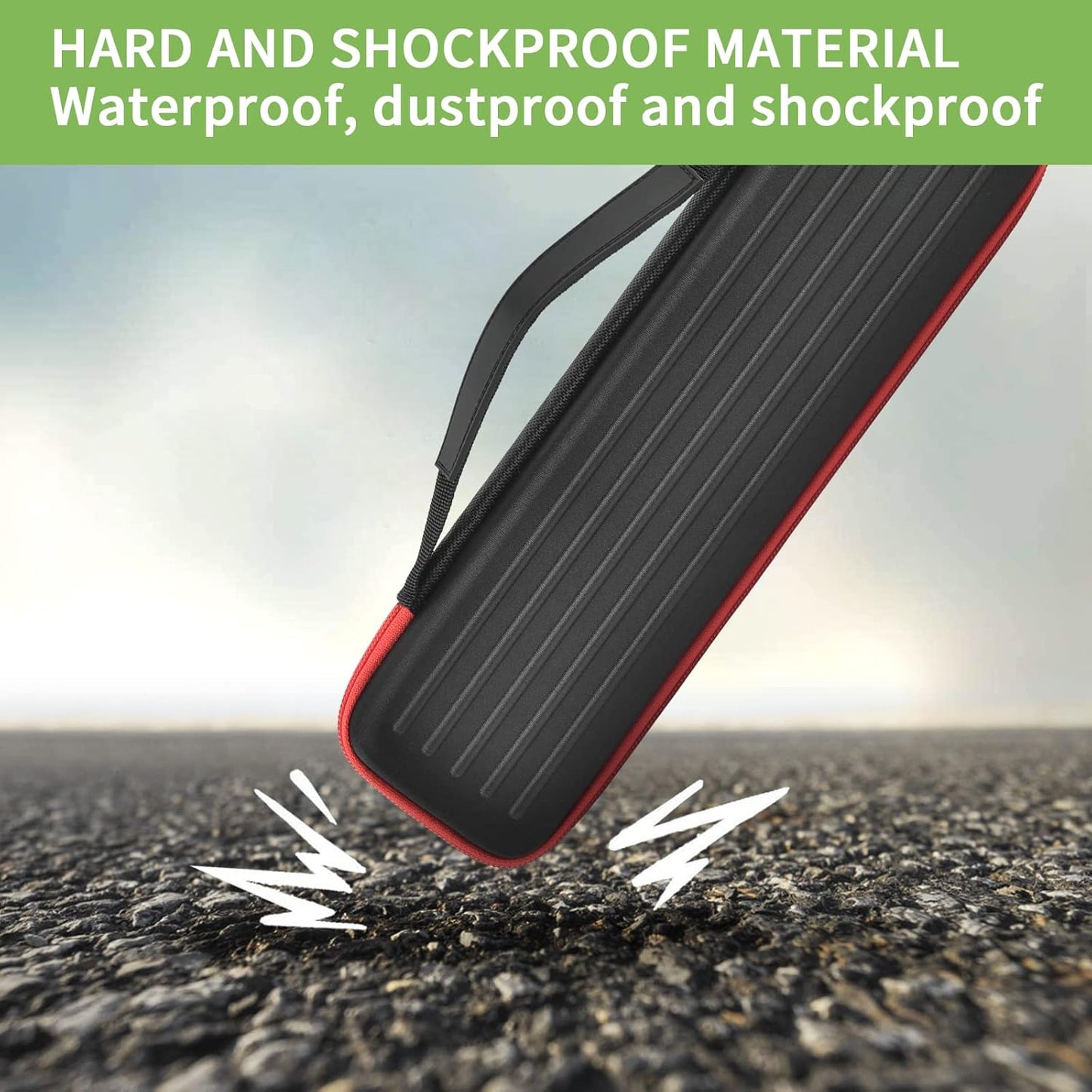 Case Compatible with Epson Workforce ES-50/ ES-60W/ ES-55R/ ES-65WR/ DS-30/ DS-70/ DS-80W Portable Sheet-Fed Document Scanner, Storage for Epson Scanner for PC and Mac- Black (Box Only)