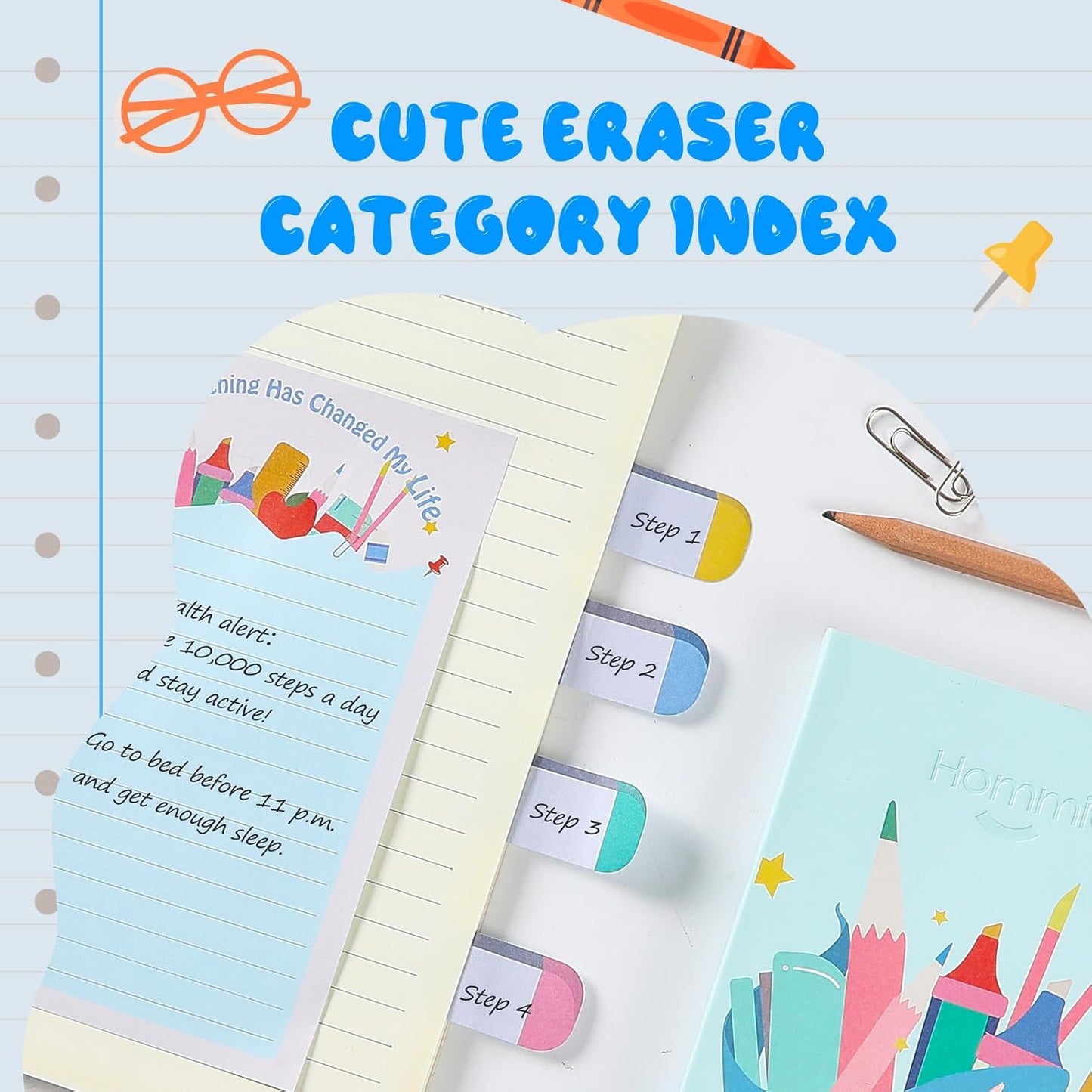 Sticky Notes Set Blackboard Self-Stick Note Pads Teacher Appreciation Gift Writing Memo Pads School Office Supplies