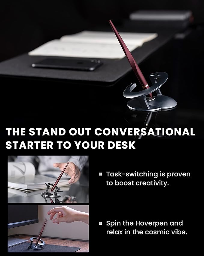 novium Hoverpen Interstellar - Unisex Ballpoint Pen, Mars Magma, 23.5 Degree Angle, Premium Design, Smooth Writing, No Spills