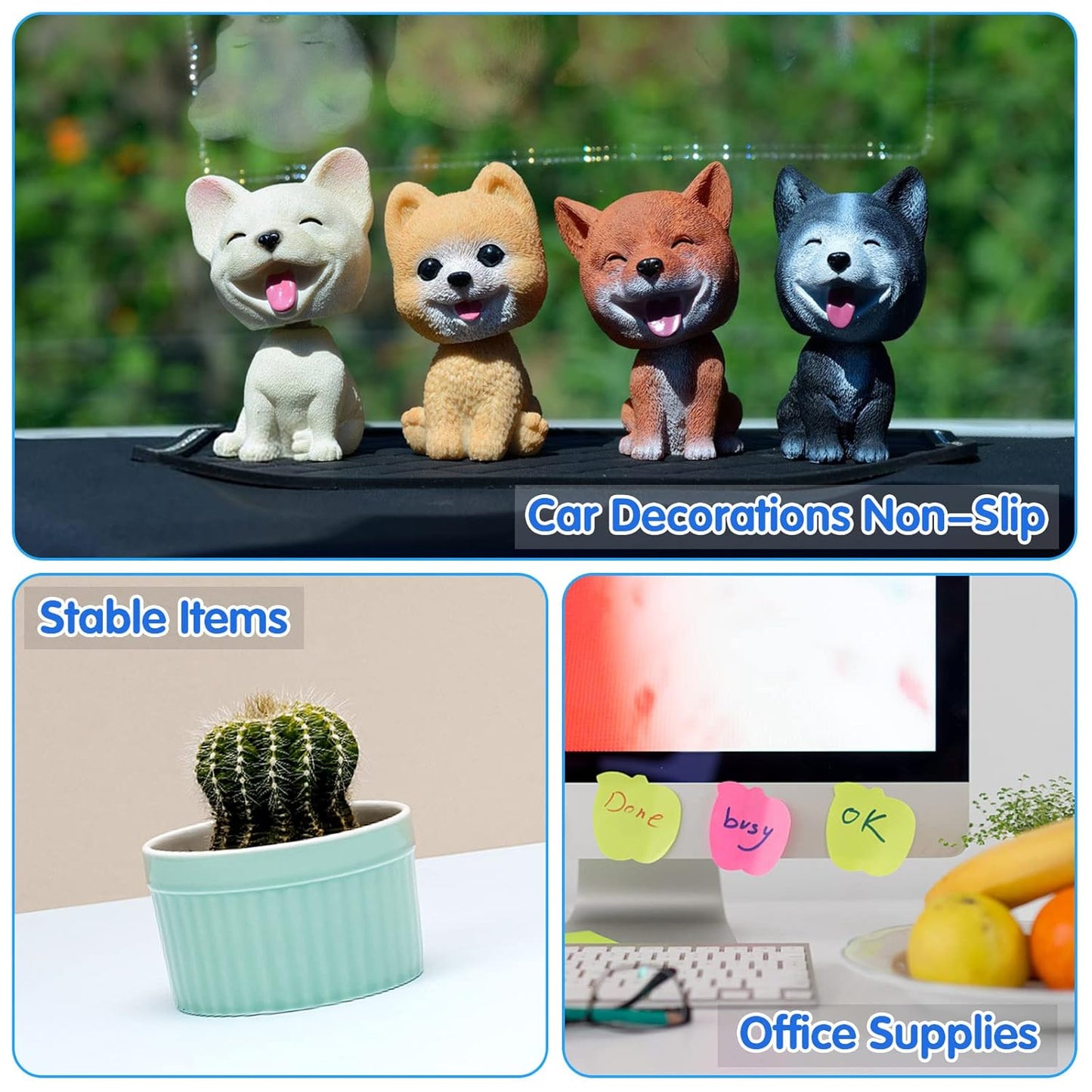 1500 Pieces Double Sided Adhesive Dots Clear Sticky Tack Tape Removable Stickers Acrylic Round Putty Waterproof Sticky Dot for Balloon Craft DIY Art Office Supplies (10mm, 1500)