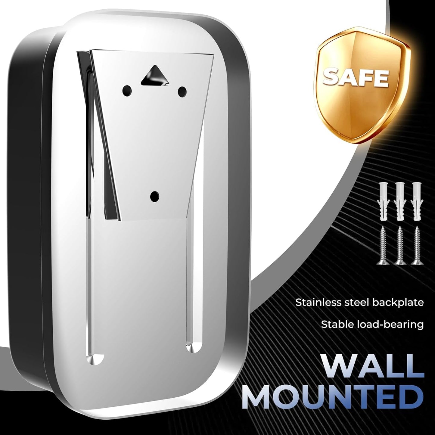 Commercial Soap Dispenser Wall Mount Stainless Steel Soap Dispensers Liquid Manual Anti-Leak Pump Hand Soap Dispenser for Bathroom Kitchen Silver (35 fl.oz./1000ml)