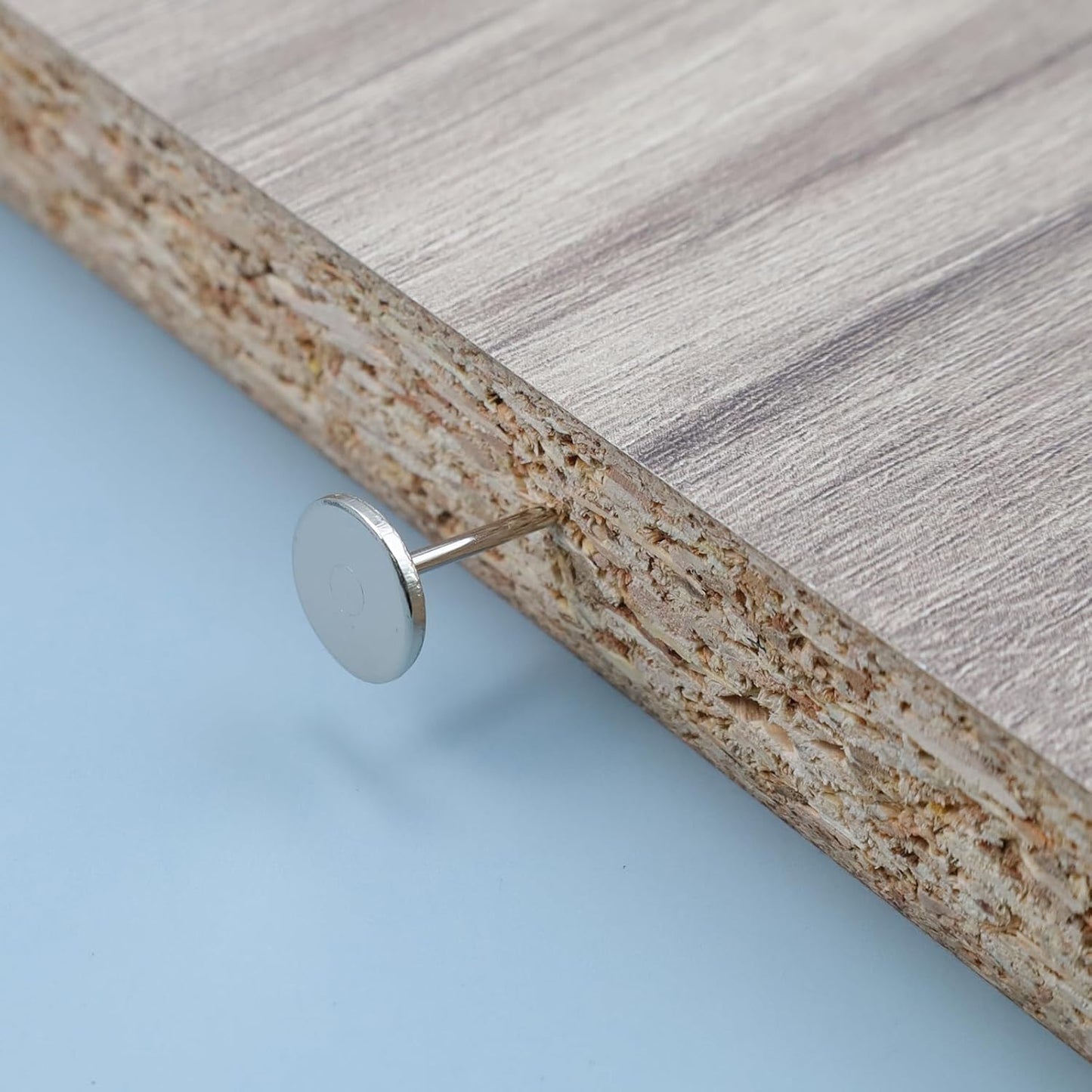 200Pcs Flat Head Upholstery Tacks Home Furniture Decor Tack Upholstery Nails Flat Push Pins Flat Thumb Tacks Silver (11mmx17mm)