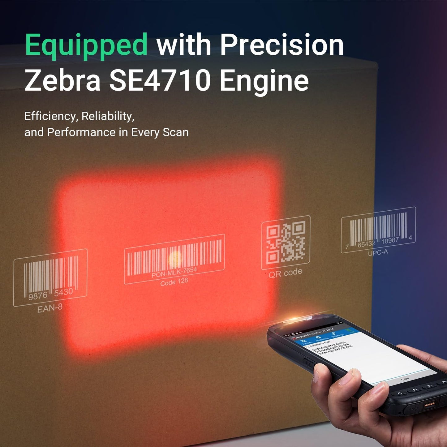 SVANTTO Android Barcode Scanner, 4+64GB Flash, 1D/2D/QR Zebra Scanner, Full-Screen 5" Android 11 Mobile Computer, Bluetooth 5.0, WiFi, 4G LTE, NFC, 8-Core CPU Inventory Barcode Data Collector