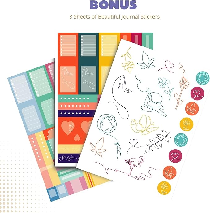 Bullet Dotted Journal – 140gsm Bleed Proof Thick White Paper – 200 Numbered Dot Grid Pages – 5.8 x 8.3 inch Dotted Notebook by Vivid Scribbles