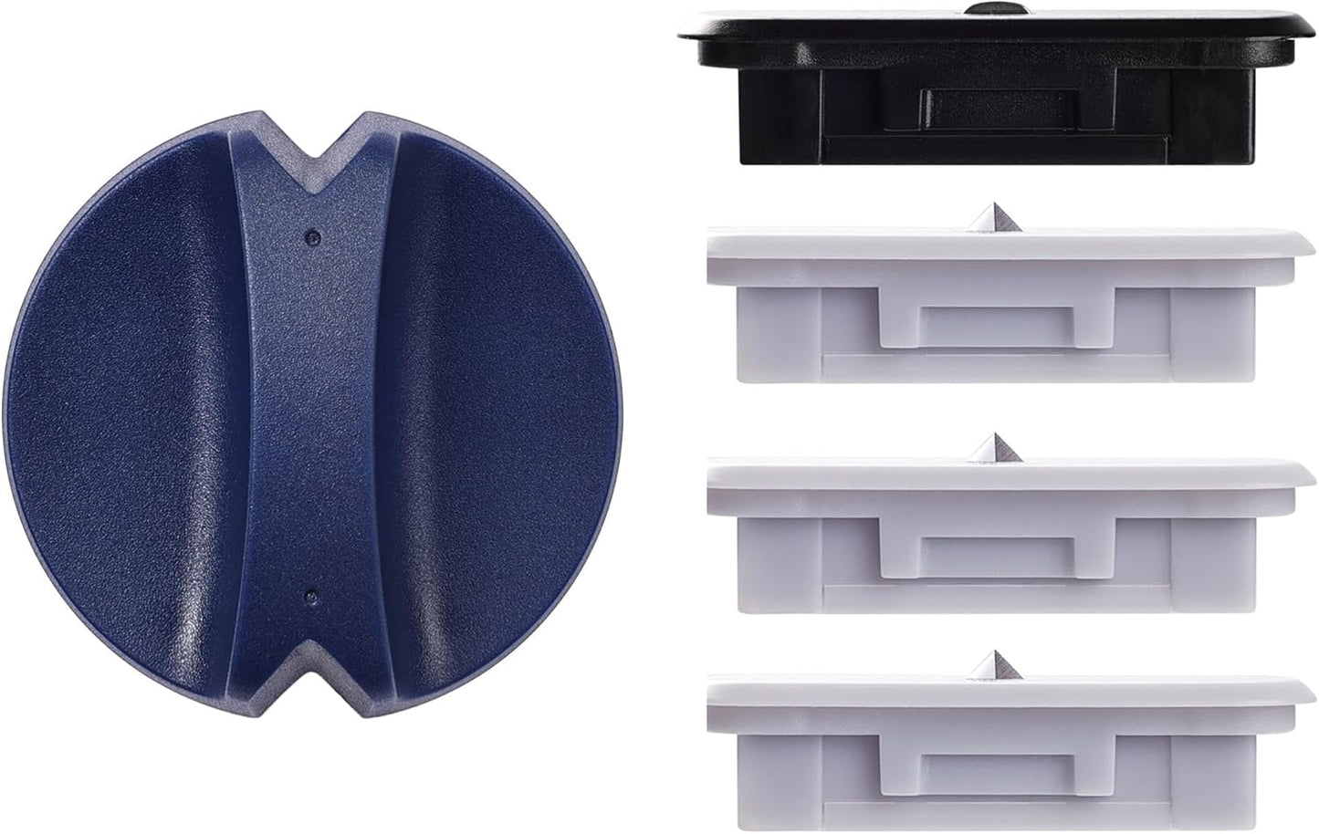 4-Pack Trimmer Replacement Blades for Fiskars Paper Trimmer, Replacement Blade for All Series of Fiskars/Portable&Precision Trimmer,Arts and Crafts,3 Cutting&1 Scoring Blades,a Slider,Blue