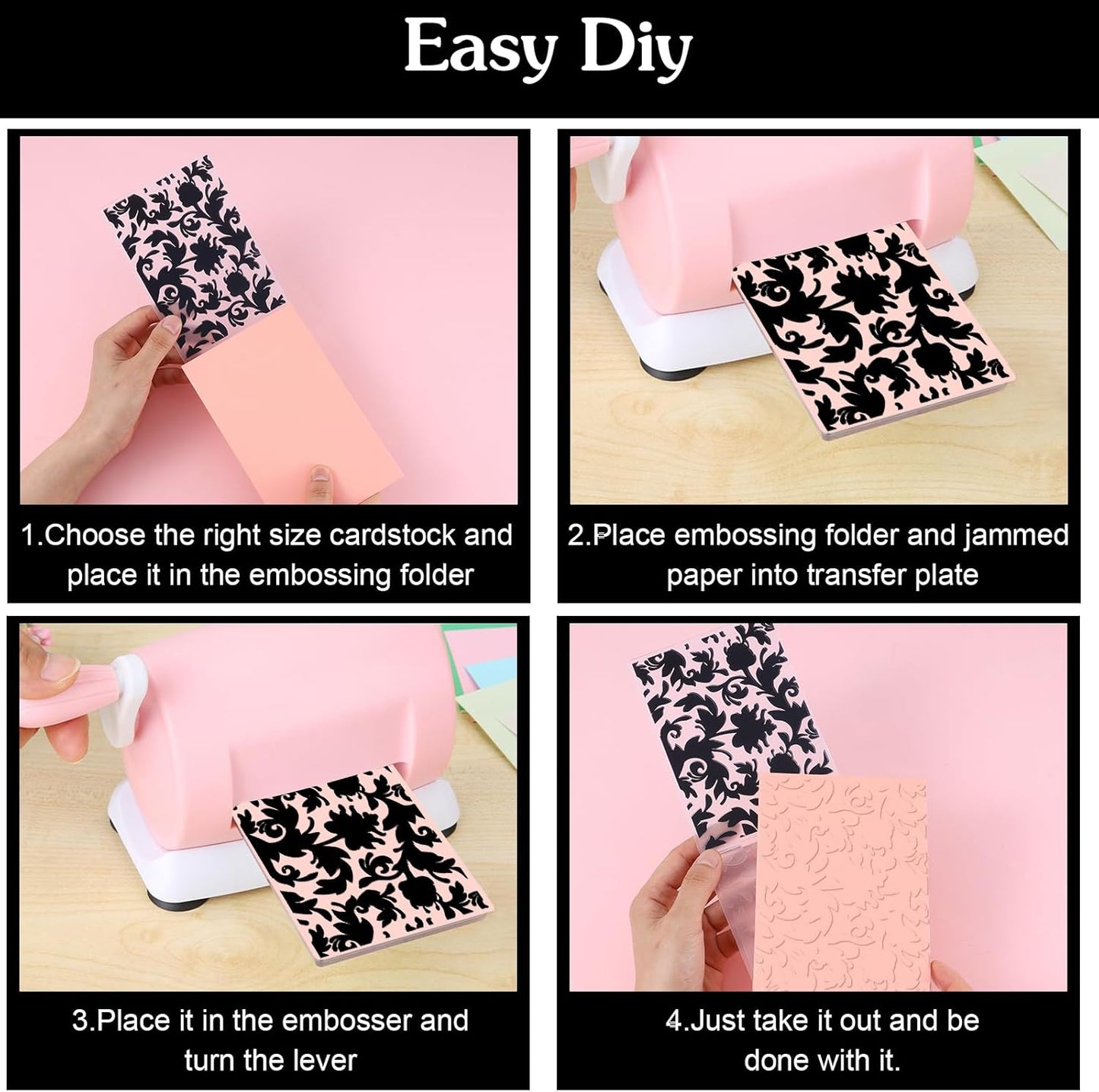 20 Pcs Embossing Folders for Card Making, DIY Craft Template Embossing Stencil Plastic Paper Card Decorating Mold Folder for Scrapbook Photo Album DIY Craft Making, 5.9 x 4.1 Inch (Vintage)