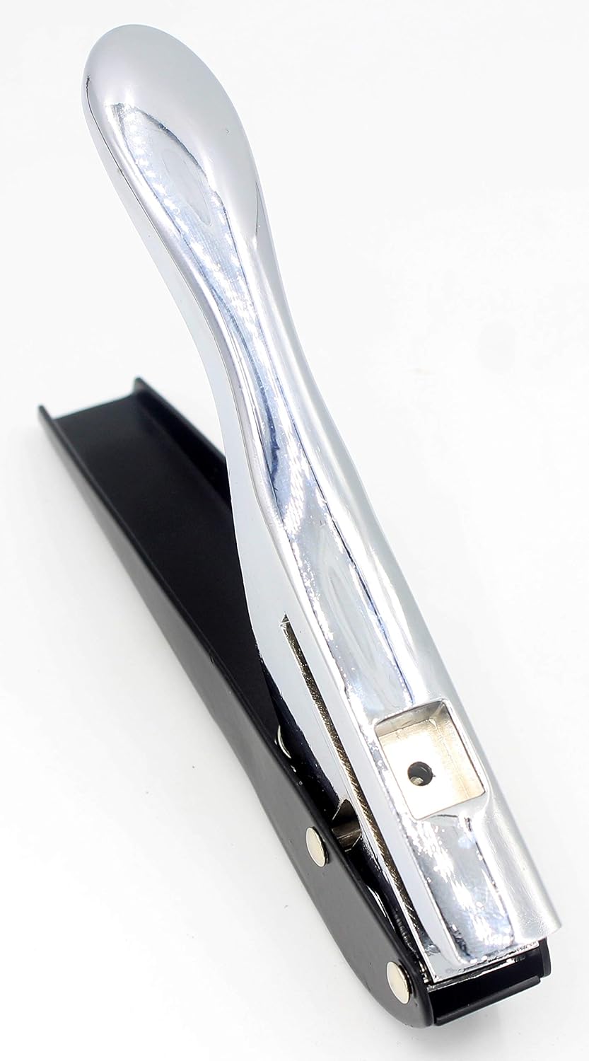 Hand-held 1/8 inch 3mm Round Metal Silver Heavy Duty Single Circle Hole Punch for ID Cards PVC Cards Badge Photos