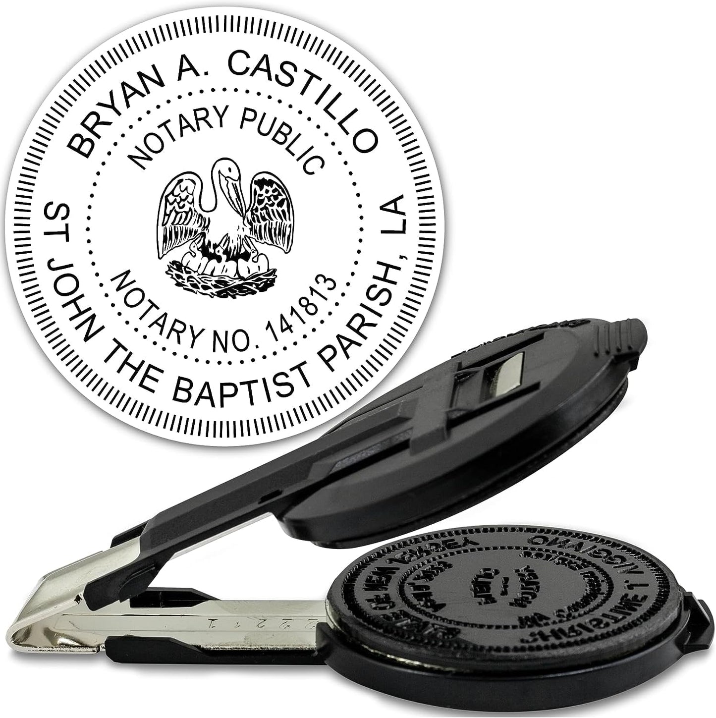 MaxMark Insert only for Notary Seal Round Embosser for Louisiana State