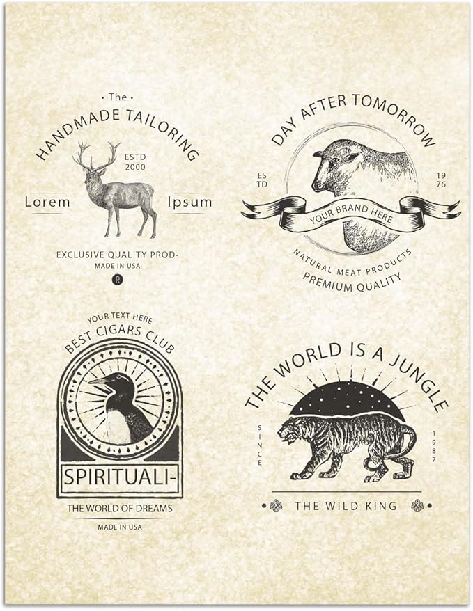 Parchment Paper for Certificates - Stationary for Resumes, Diplomas, Letter Size, 50 Double-Sided Sheets, 100gsm, 8.5" x 11" Parchment Paper