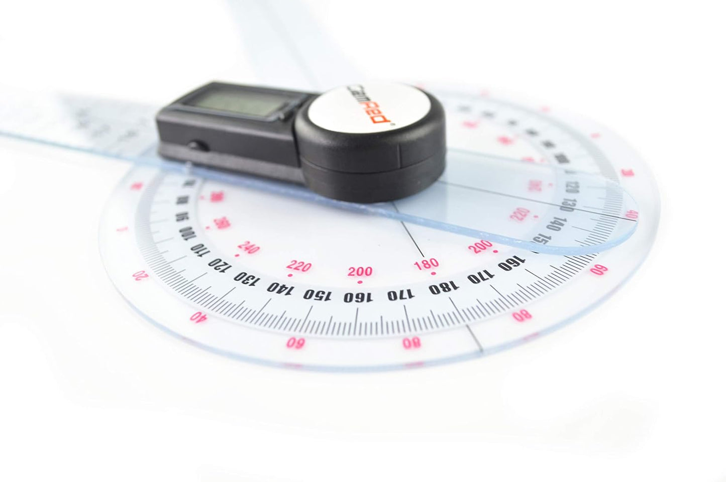 GemRed 12" Digital Goniometer 360 Degree Physical Therapy Plastic Protractor for Joint Range of Motion ROM Measurement