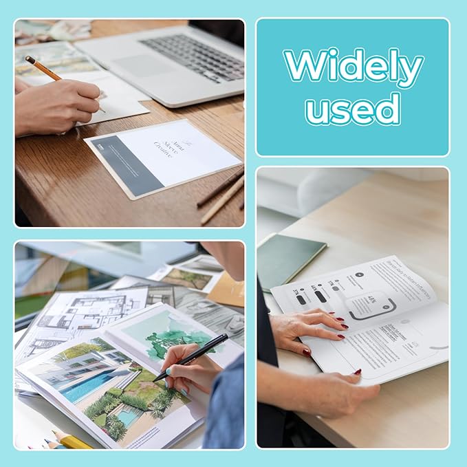 M&G 10 Pack Report Covers with Sliding Bar, 5mm Clear Report Covers for A4 and Letter Size Paper, 35 Sheet Capacity, Presentation File Folder Document Binder for School Office (Colored Sliding Bar)