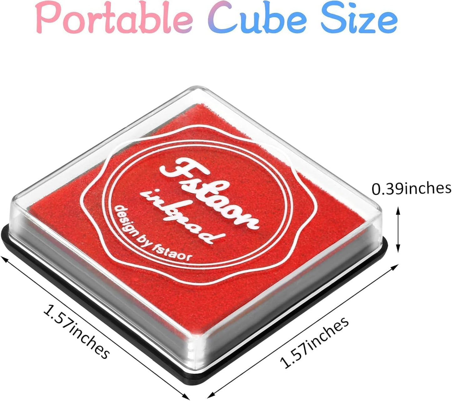 MOYBMG 20 Colors Washable Ink Pads for Kids Rubber Stamps, Fingerprint Crafts Stamp Pad for Kids, Paper, Scrapbook, Fabric, Wood (Pack of 20)