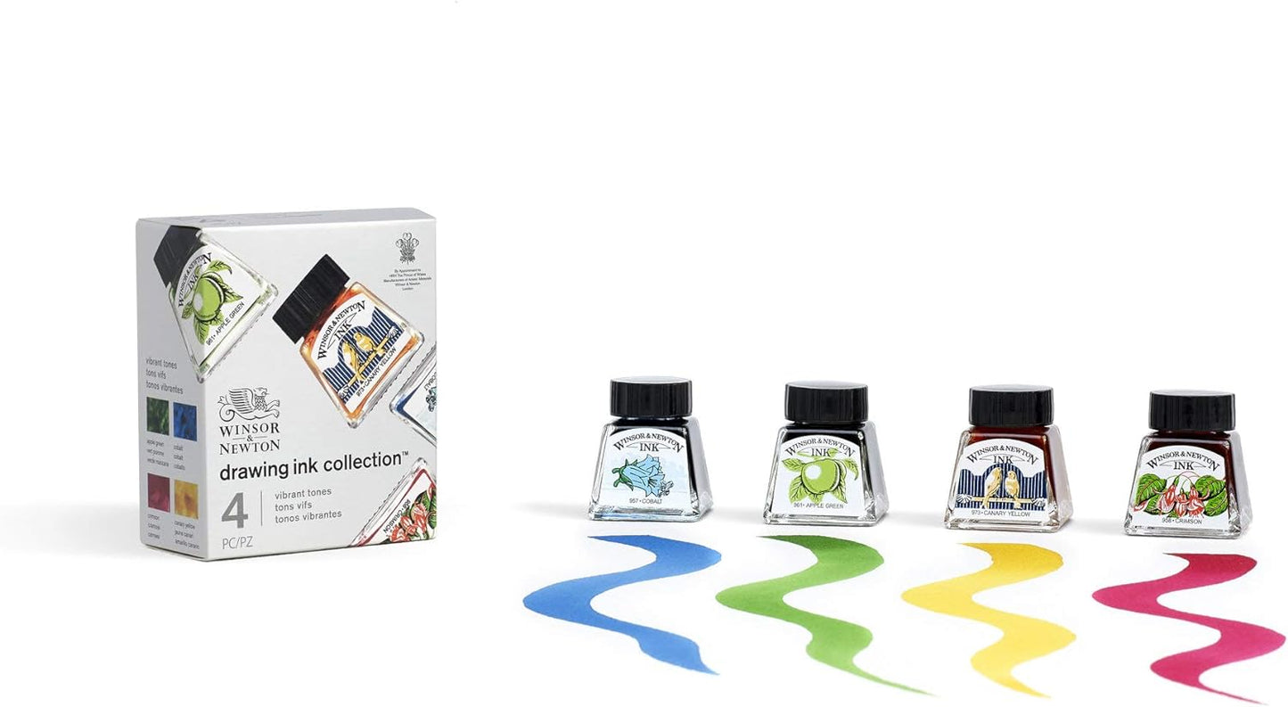 Winsor & Newton Drawing Ink, 14ml Bottle, Cobalt