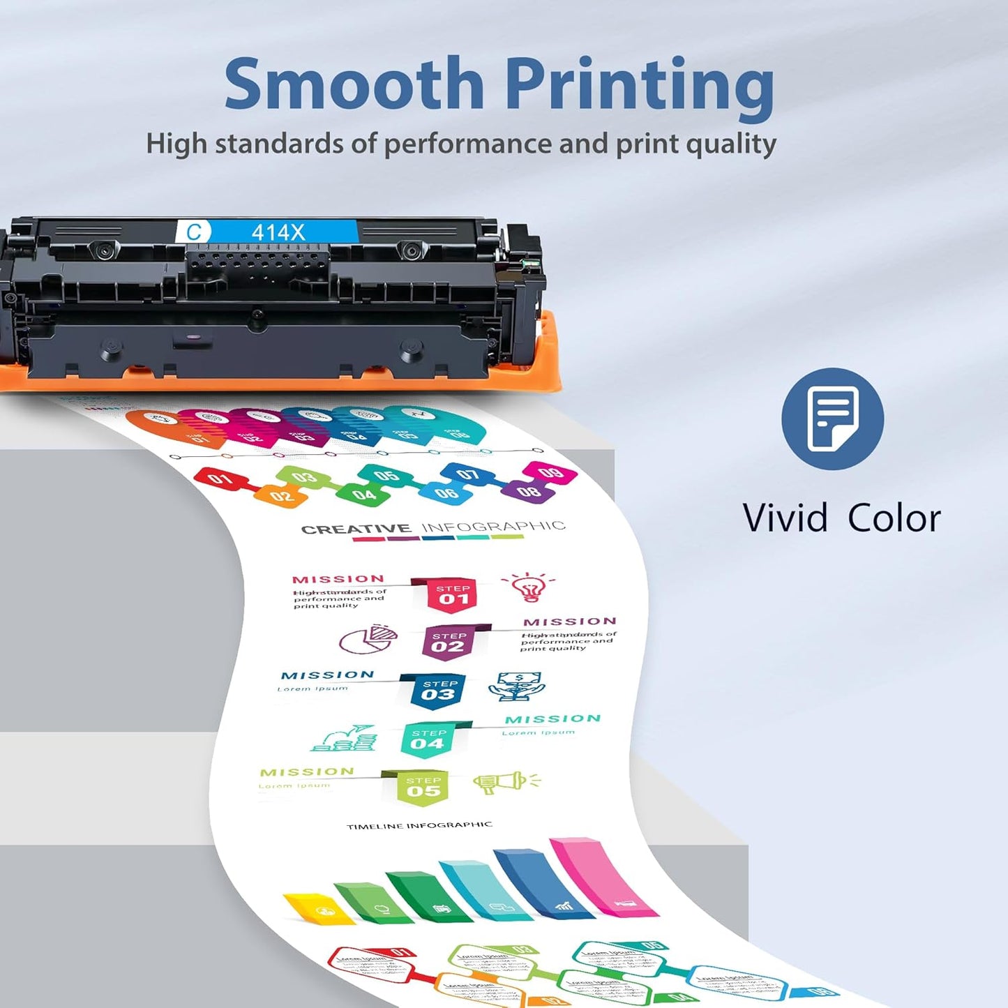 414X Toner Cartridges 4 Pack High Yield: MFP M479fdw - Compatible 414A 414X W2020A W2020X Toner Cartridges with Color Laserjet Pro M479fdn M454dw M454dn M454 M479 Printer Ink(B/C/Y/M) 4 Pack