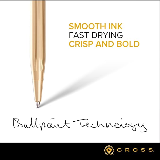 Cross Classic Century Refillable Ballpoint Pen Presented in a Luxury Gift Box - Medium Point, Black Ink, Gold