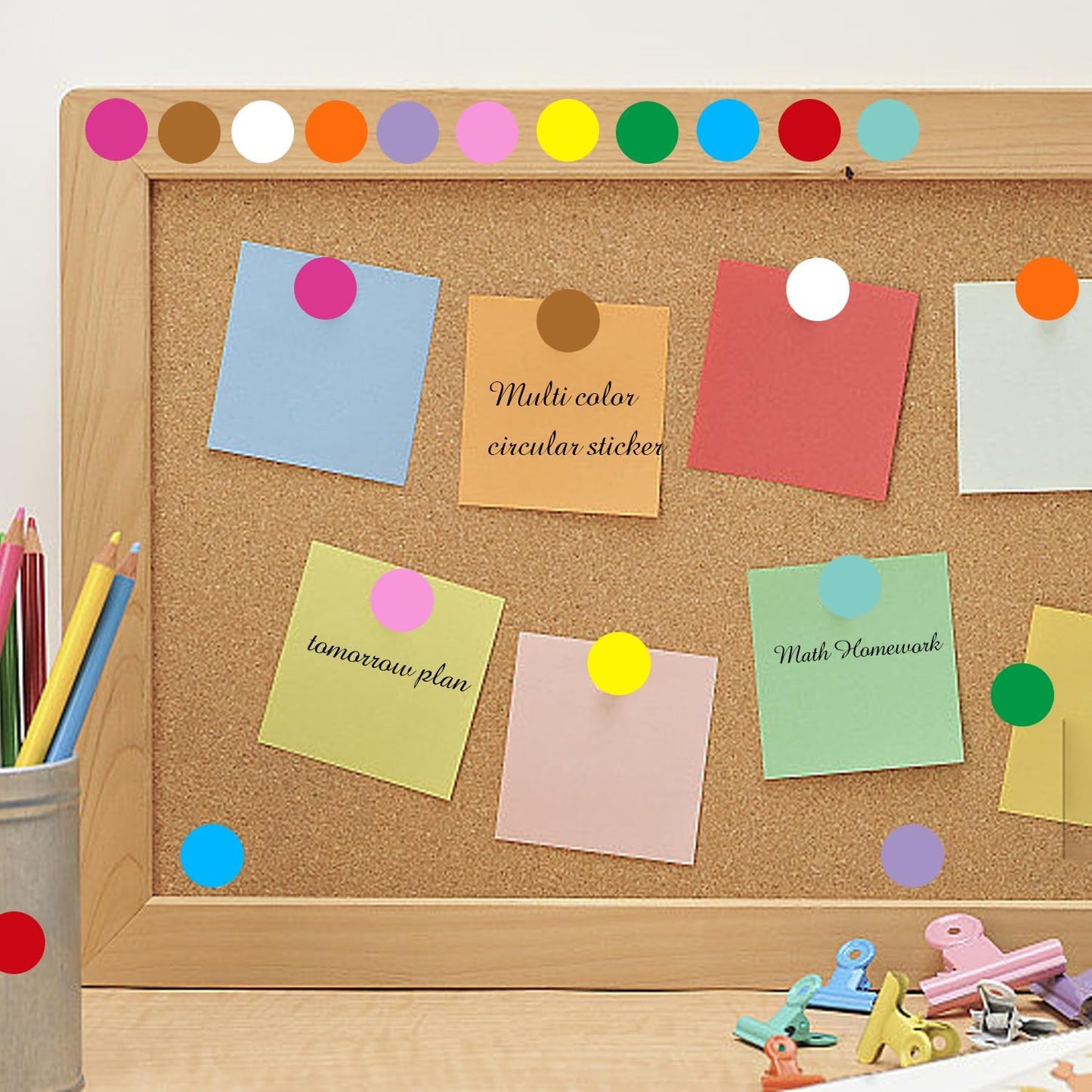 0.75 Inch Removable Color Code Dot Sticker Round Labels,Garage Sale Stickers Price Tags Label Blank Yard Sale Circle Dot Stickers(1050 Pack,Purple)