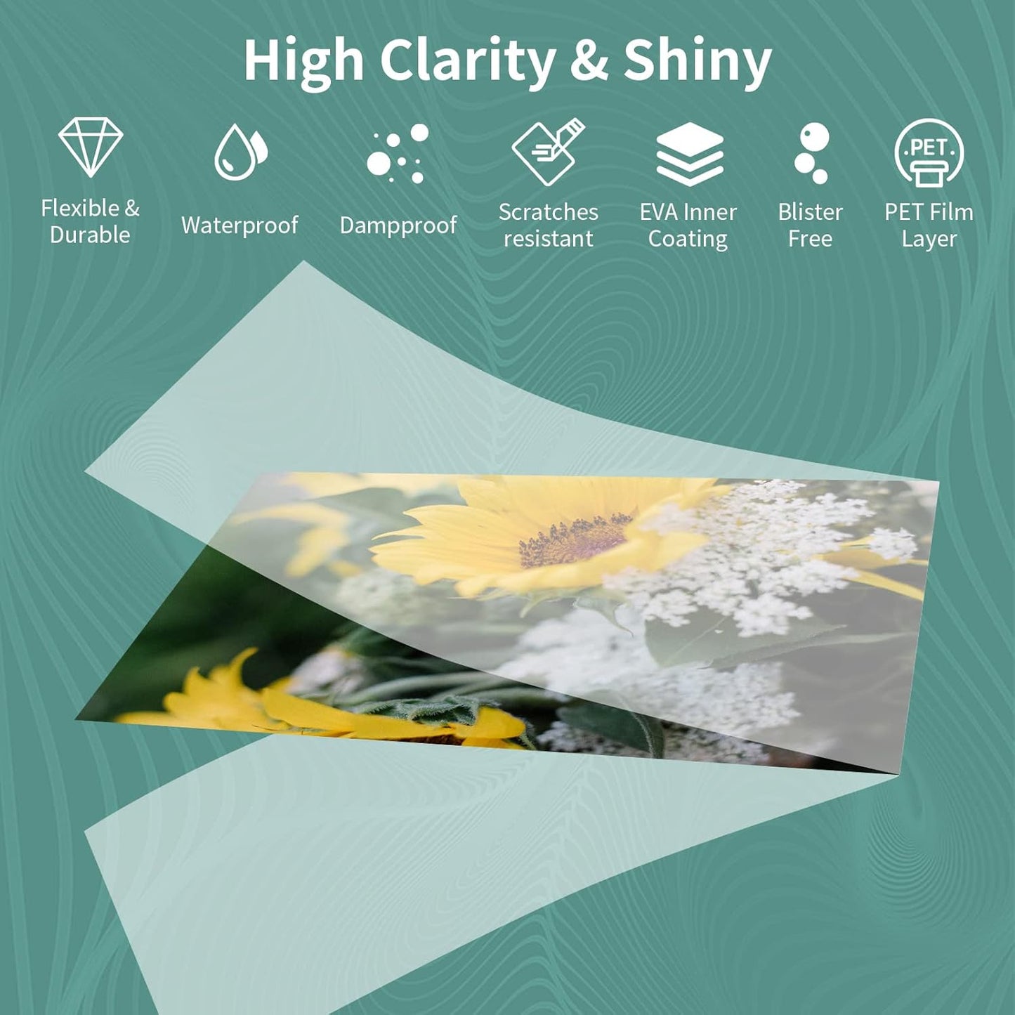 5 mil Thermal Laminating Sheets 500 Packs, 9” x 11.5” Clear Laminating Pouches Holds 8.5 x 11 Inch Sheet, Letter Size Lamination Paper for Laminator - Rounded Corner