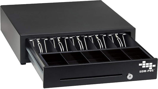 Cash Register Money Drawer. Compatible with Square [Receipt Printer Required]. Includes Built in Cable to Connect to Receipt Printer. (Printer Driven)