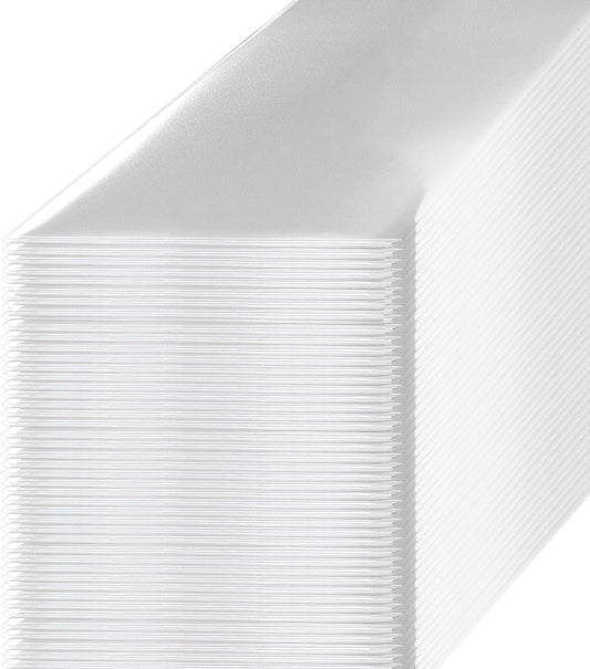 Certificate Holders 8.5"x11" Graduation Diploma Cover Document Leather Folders,White-100 Pack