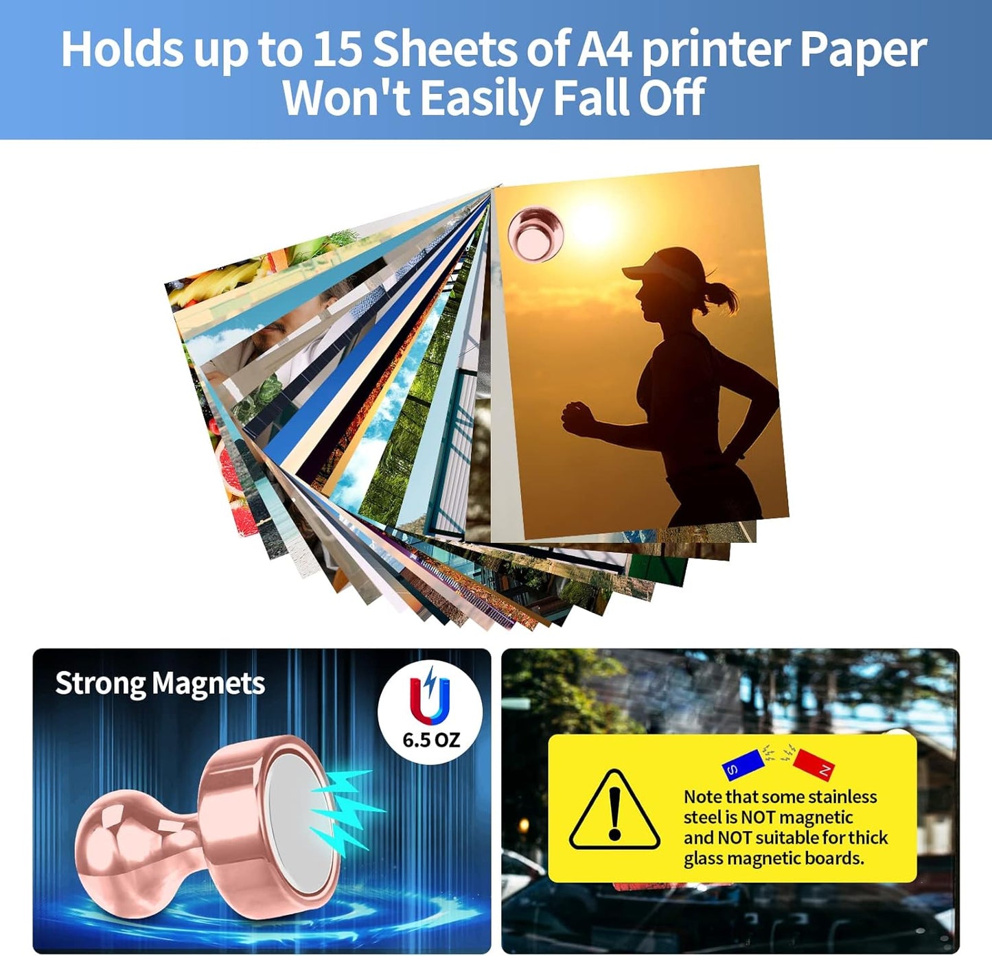 20Pack Rose Gold Refrigerator Magnets Adults Magnets Fridge Small Magnets for Whiteboard Office Locker Kitchen