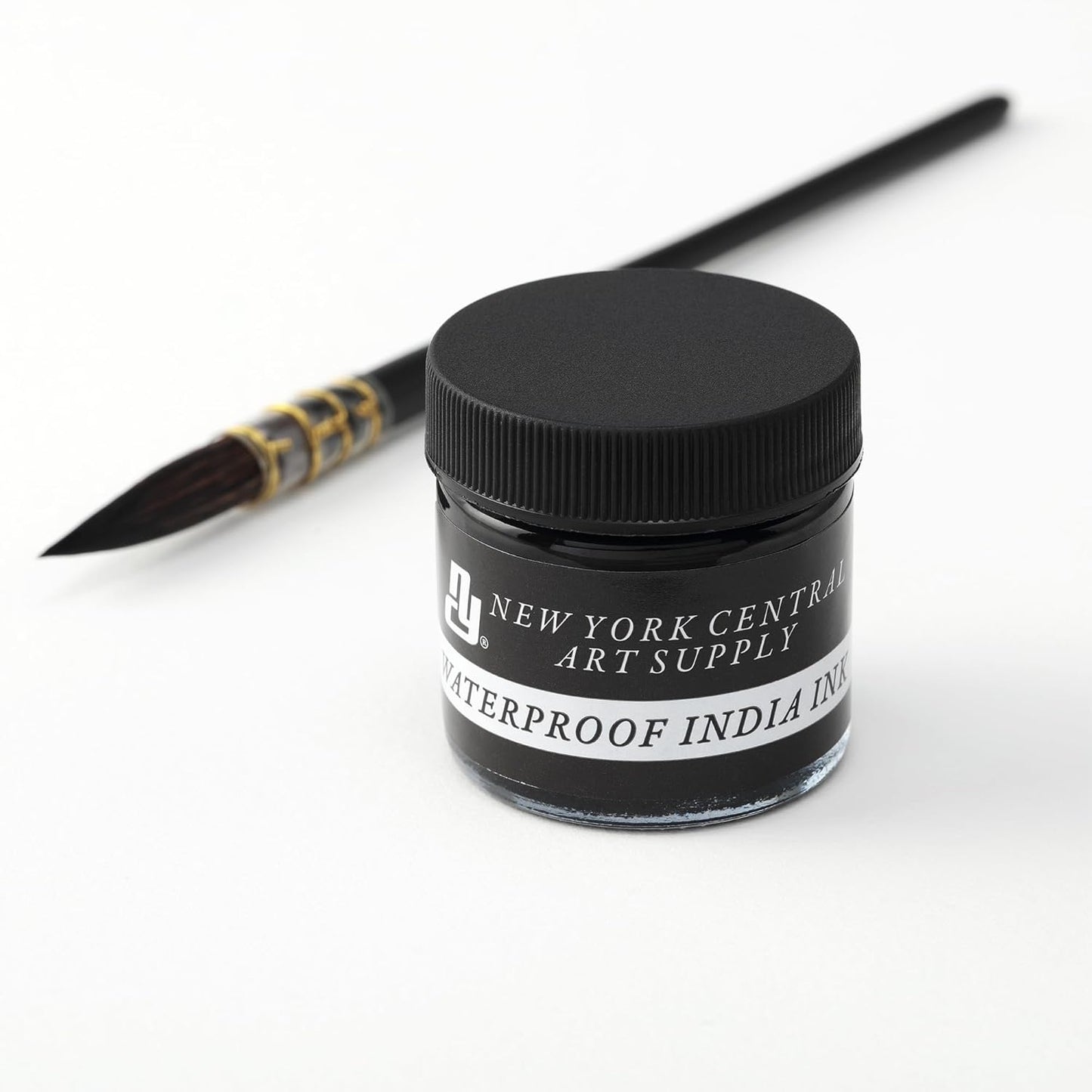 New York Central® India Ink 1oz Bottle - Make an Impact with Matte Black India Ink, Perfect for Artists, Calligraphy, Illustrations, & More