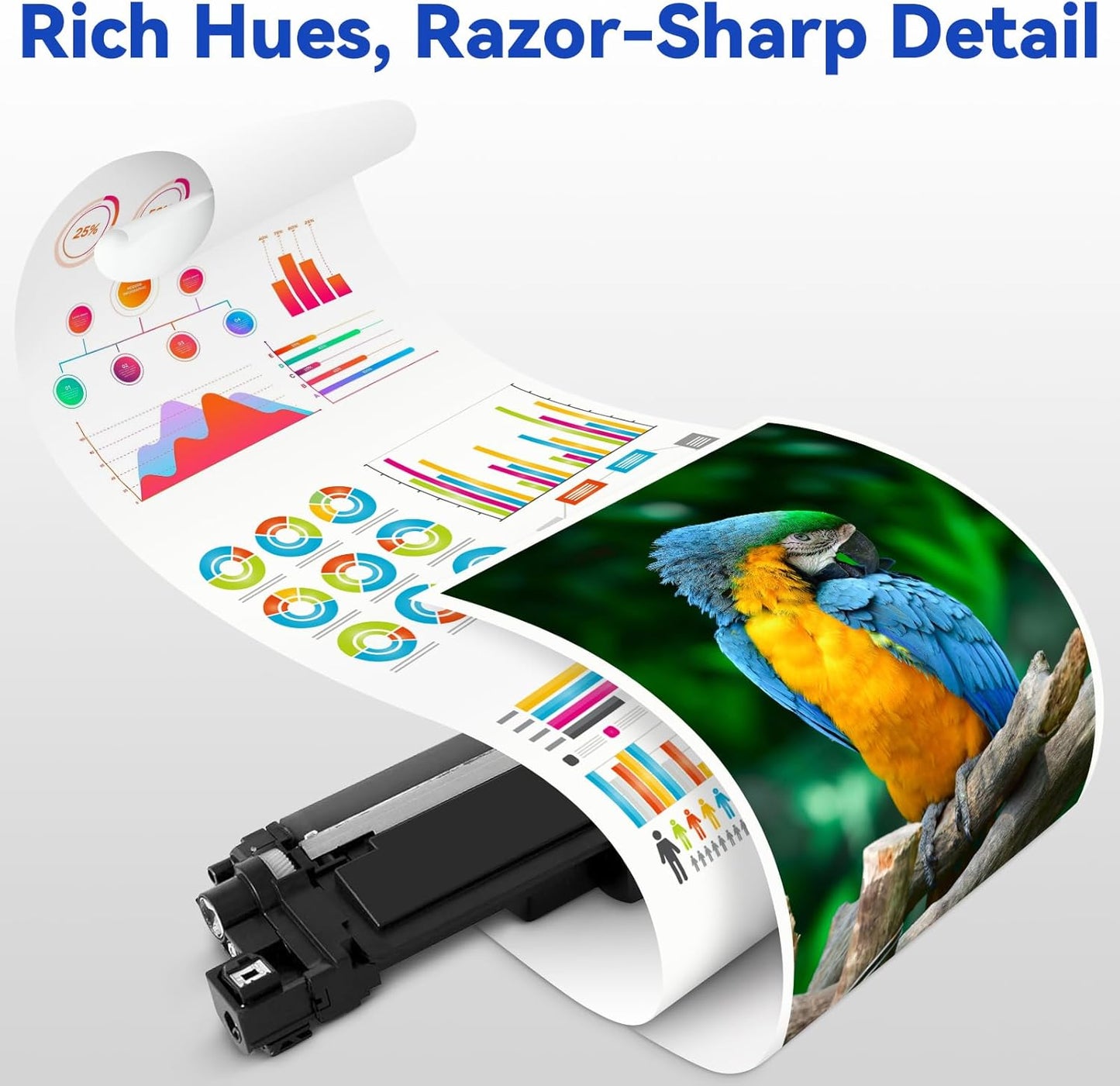 TN227 TN-227 Toner Cartridges 4Pack HL-L3210CW HL-L3270CDW HL-L3230CDW Compatible for Brother TN227 Toner Cartridges Combo Pack Compatible for HL-L3290CDW MFC-L3710CW MFC-L3770CDW HL-L3230CDN Printer