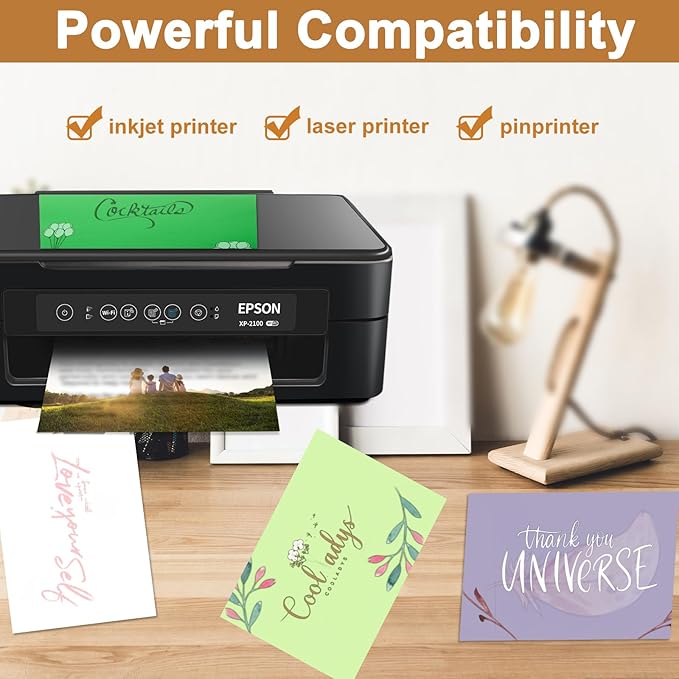 40 Sheets Light Green Cardstock 8.5 x 11 Craft Paper, 200gsm/75lb Heavyweight Certificate Paper Card Stock for DIY Cards Making, Business Cards, Wedding Invitations, Menus, School