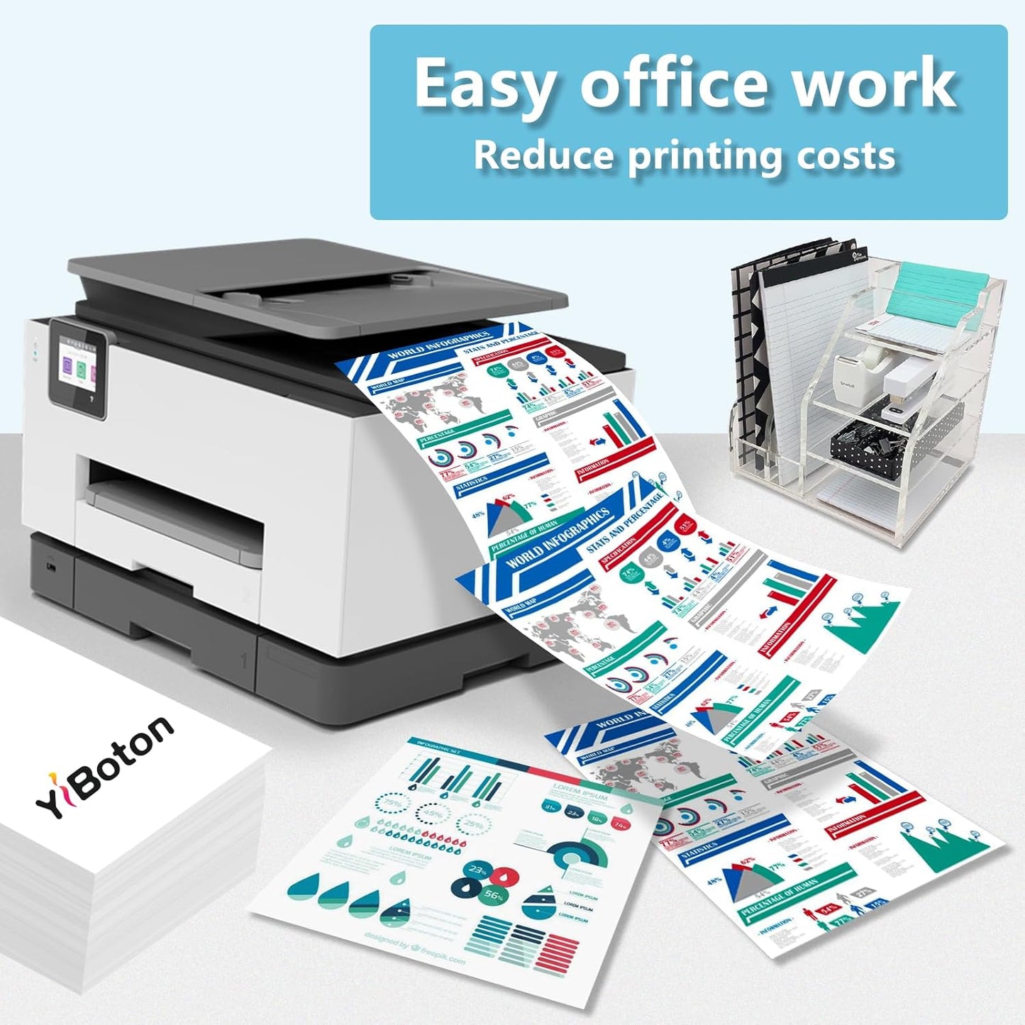 High Yield Versalink C500/C505 Toner Cartridges Replacement for Xerox 106R03862 106R03863 106R03864 106R03865 Versalink C500 C500DN C500N C505 C505DN C505N C505S Printer (4-Pack, BK/C/M/Y)