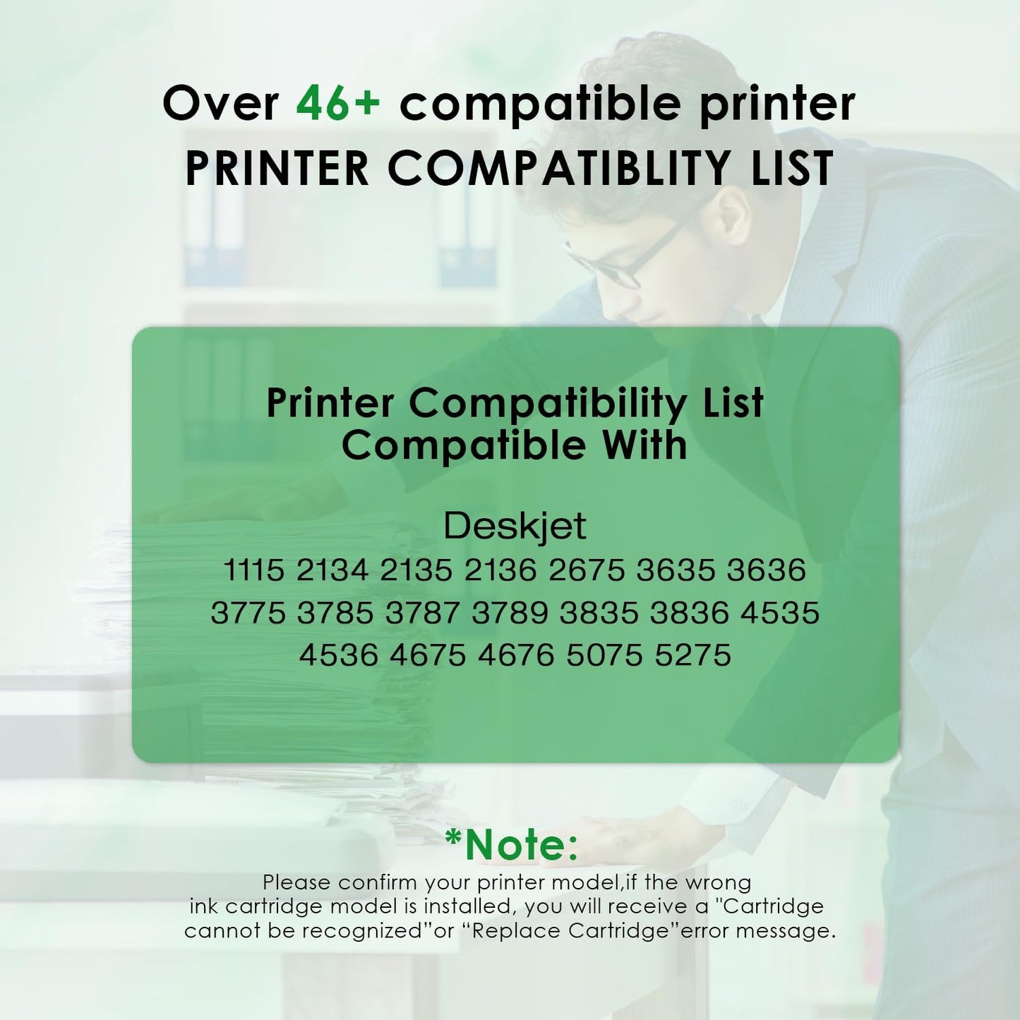 664XL Ink Cartridge Replacement for 664 664XL 664 XL Ink Cartridges Black and Color for DeskJet Ink Advantage 1115 2135 2138 3635 3636 3638 4535 4536 4538 4675 4676 4678 Printer Ink 2 Black