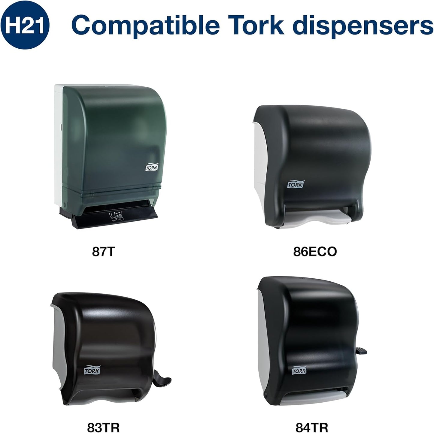 Tork Paper Towel Roll Natural - Universal Hand Roll, Natural Paper Towels with Brown Tissues made of 100% Recycled Fiber, 6 Rolls x 800 ft, Compatible with H21 Dispenser, RK800E