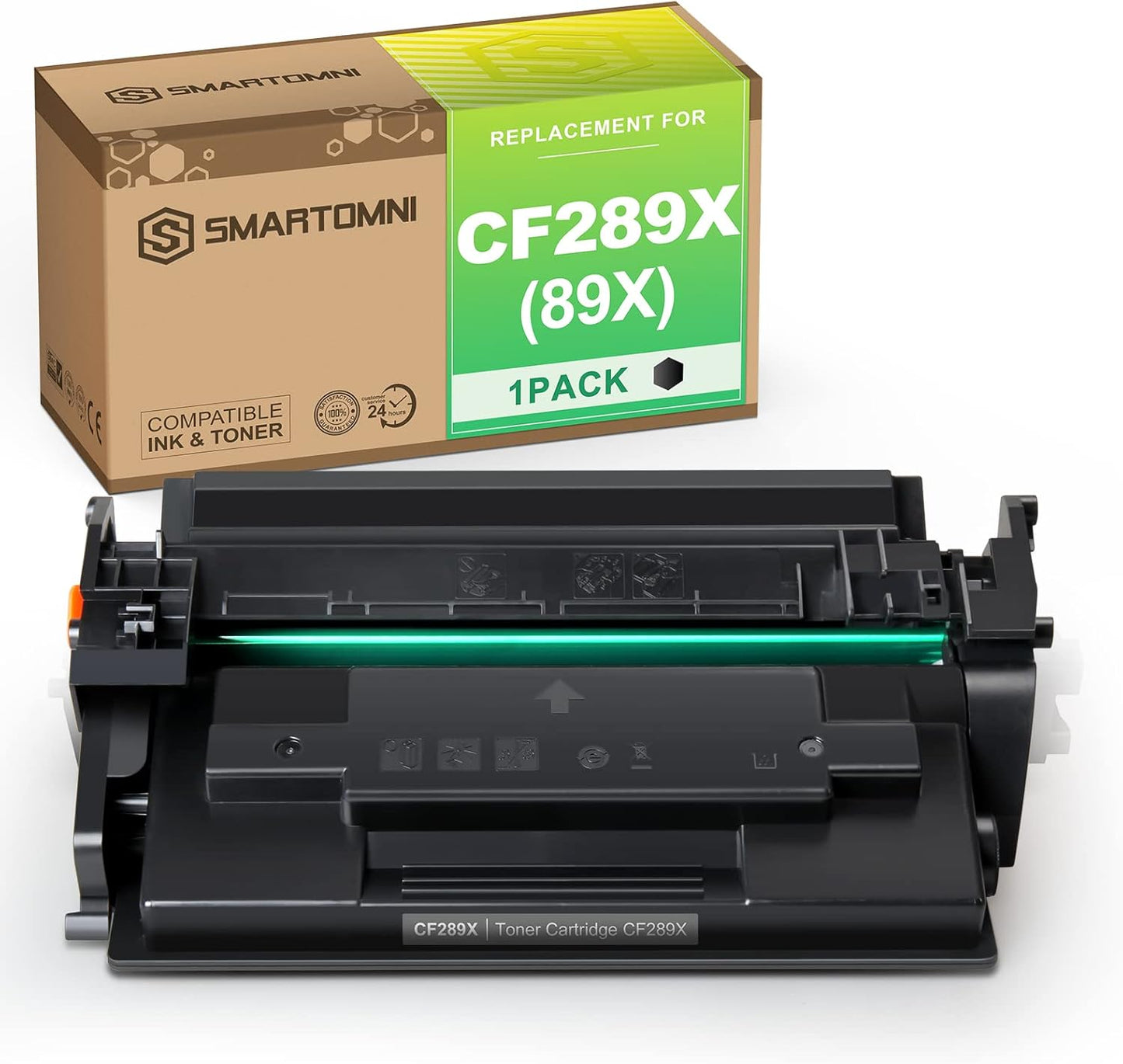 Compatible CF289X (No-Chip) Toner Cartridge Replacement for HP CF289X 89A 89X Cartridge Compatible with HP M507n M507dn M507x M507dng MFP M528dn M528f M528c M528z Printer, 1 Pack