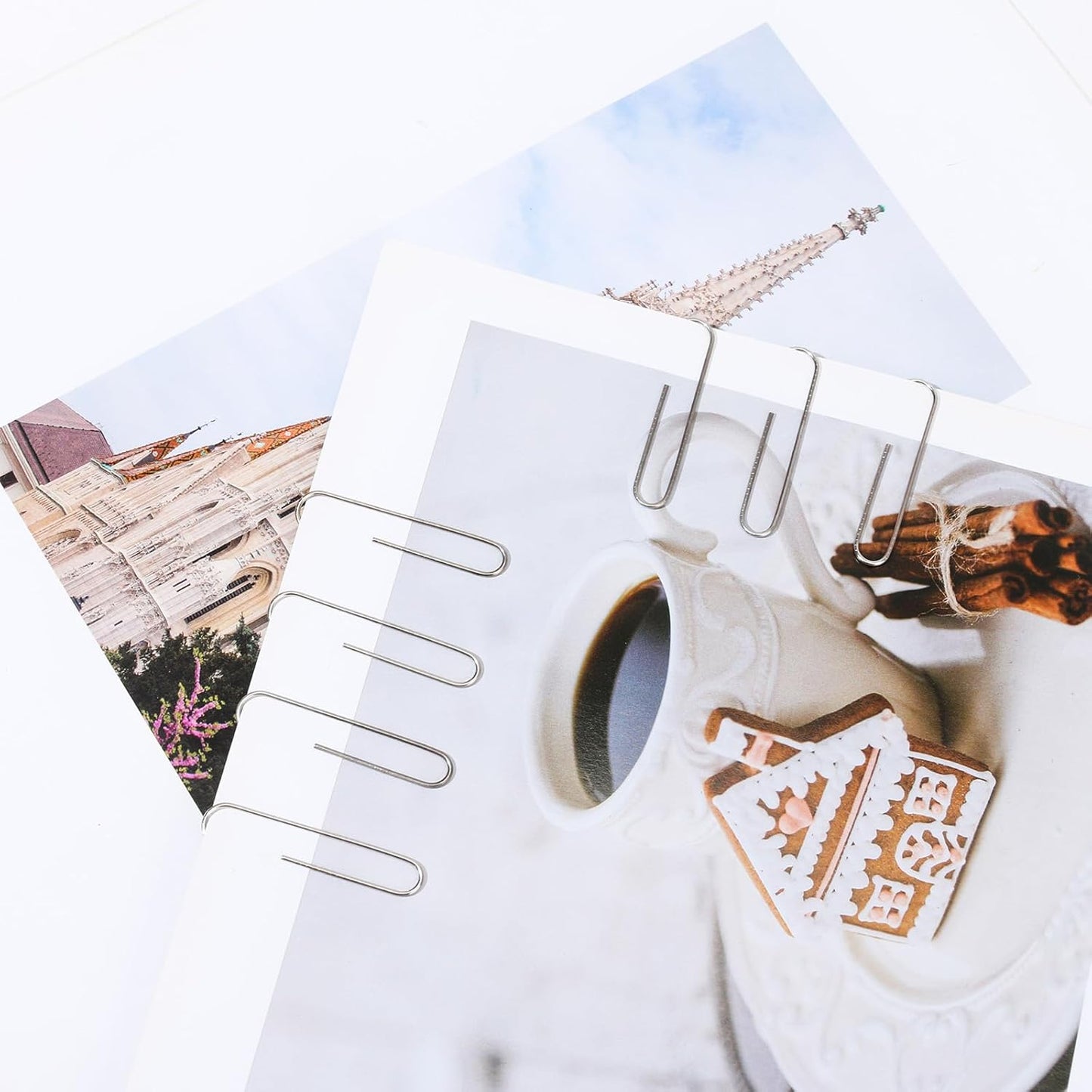 Medium Paper Clips - 1000 Pieces (10 Boxes of 100 Each) - Silver Standard Size 1.25IN - Office & School