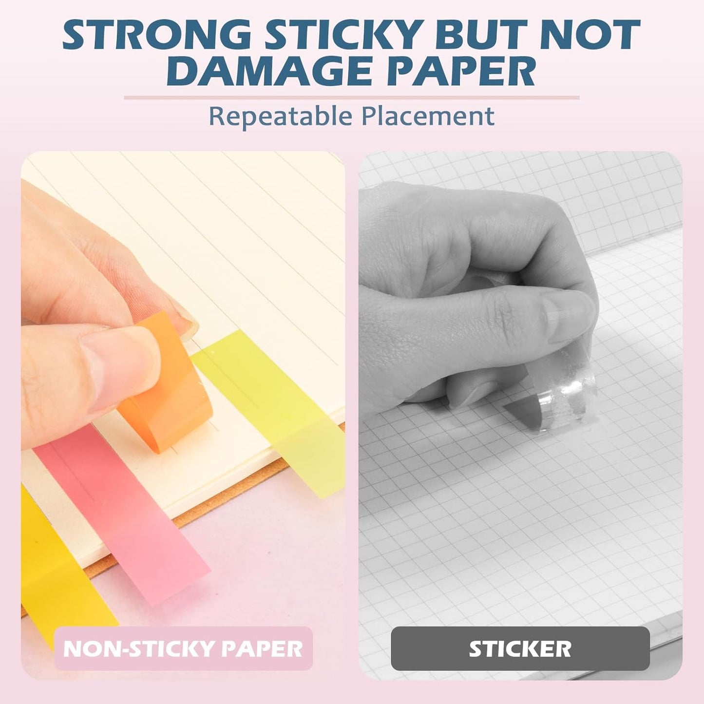 3200Pcs Books Tabs for Annotating, Sticky Tabs, Sticky Notes, Morandi Page Markers, Multi-Colored Writeable and Repositionable Book Flags Strip (3200Pcs)