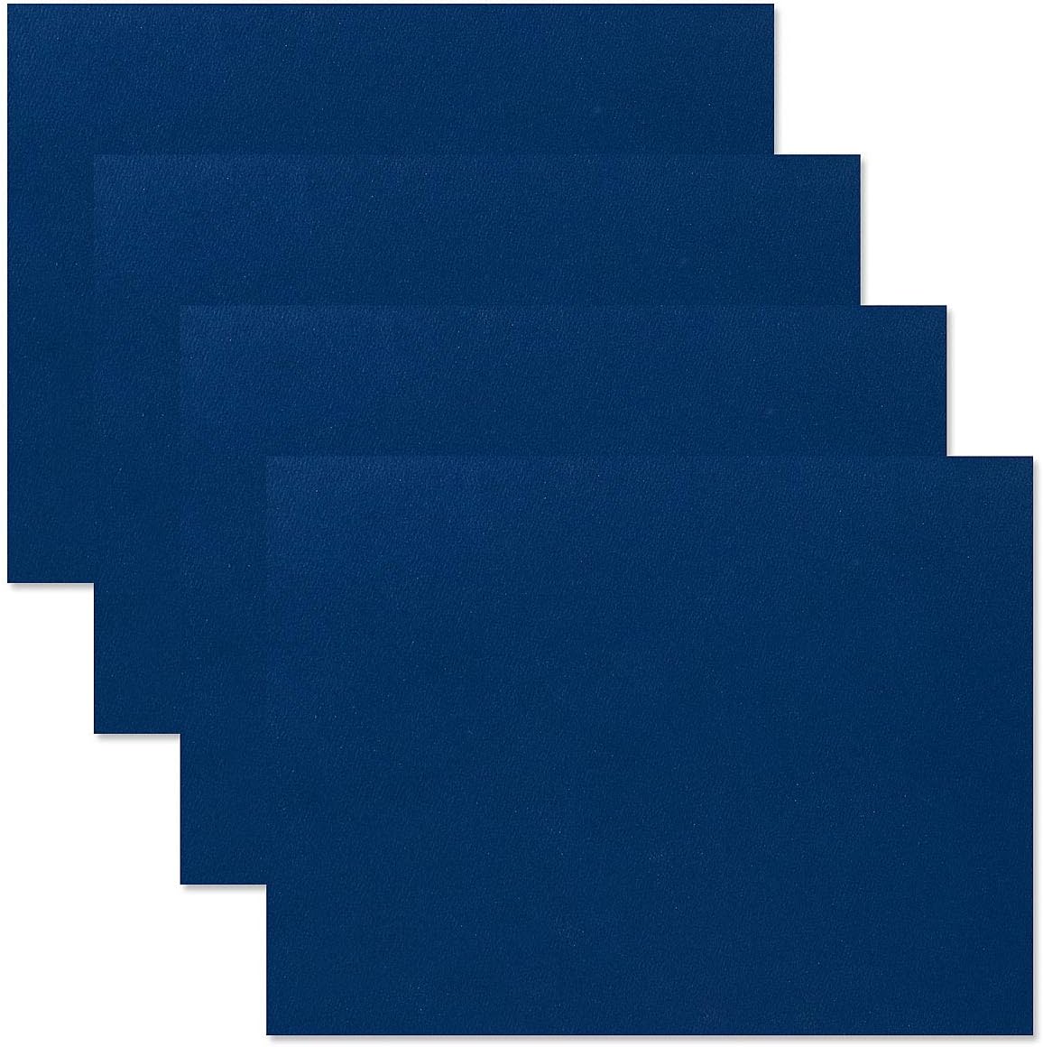 Plain Blue Certificate Folders - Pack of 25, Linen Cover 80 lb. Stock, Folded, Die-Cut Corners, for Office, Business Awards, Graduation, School Diploma Holder, 9-1/2" x 12"