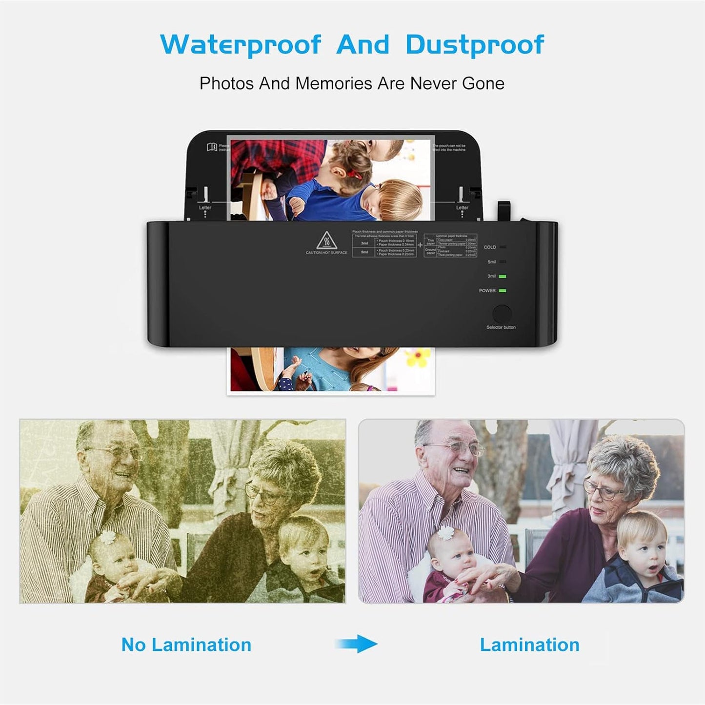 RyhamPaper Thermal Laminating Pouches, Laminating Sheets 9 x 11.5 Inches Letter Size 3 mil, 100 Pack Laminator Sheets for Sealed Document, Cards, Clear Laminated Finish, Round Corner, Waterproof