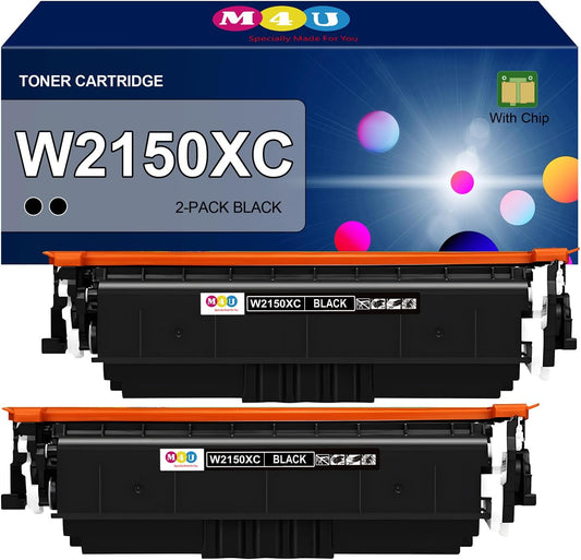 W2150XC Compatible for W2150XC Toner Cartridges Set, Compatible with Color Laser Jet Pro MFP 4301 4302 4303 Series Printers(2 Pack, Black)