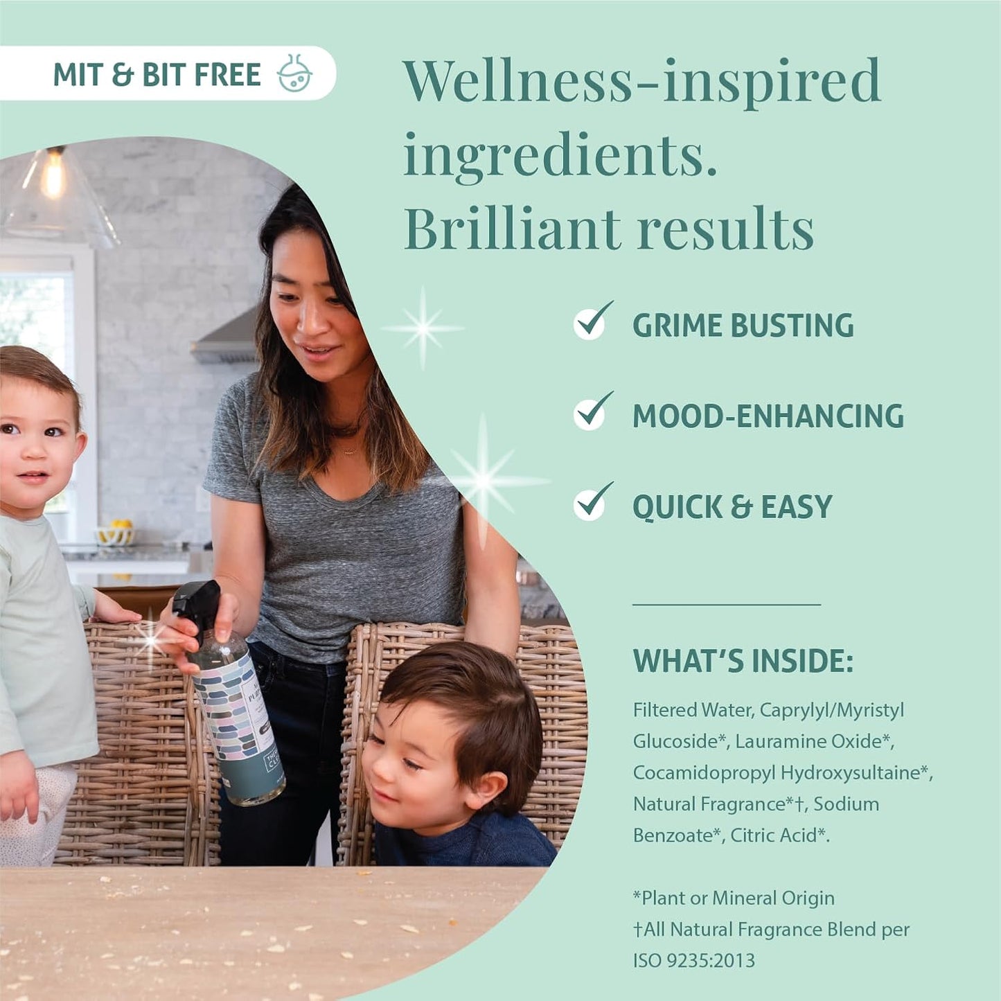 Therapy Clean All Purpose Cleaner Sea Salt & Eucalpytus 24 fl oz Pack of 1, Multipurpose Cleaner, 100% Natural Scent