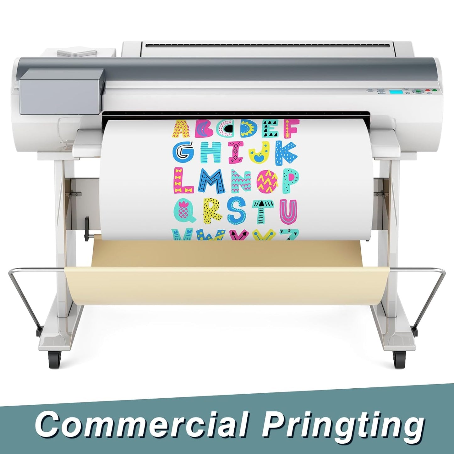 Amylove Blank White Surface Magnet Sheets 48 Inch x 5 Feet, 30 Mil Magnetic Roll Printable Flexible Vinyl Blank Magnetic Sign Sheet Safe for Vehicles DIY Craft Project