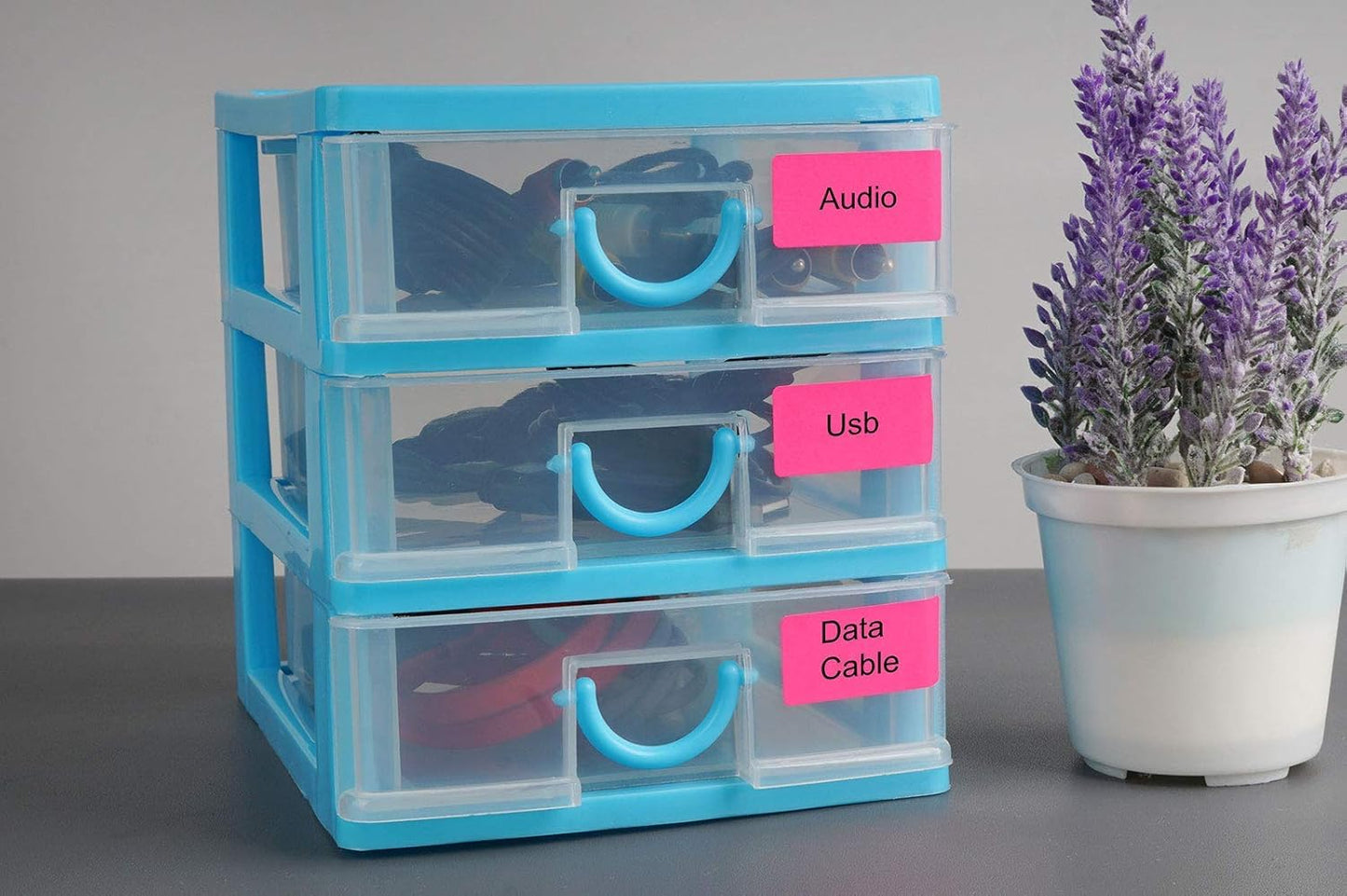 Royal Green Rectangular Color Coding Sticker Roll - Write On Labels for Folders, Organizing & More, 1.57" x 0.75" Stickers to Write On Name Tags for Office Supplies & Organization, 500-Pack (Blue).