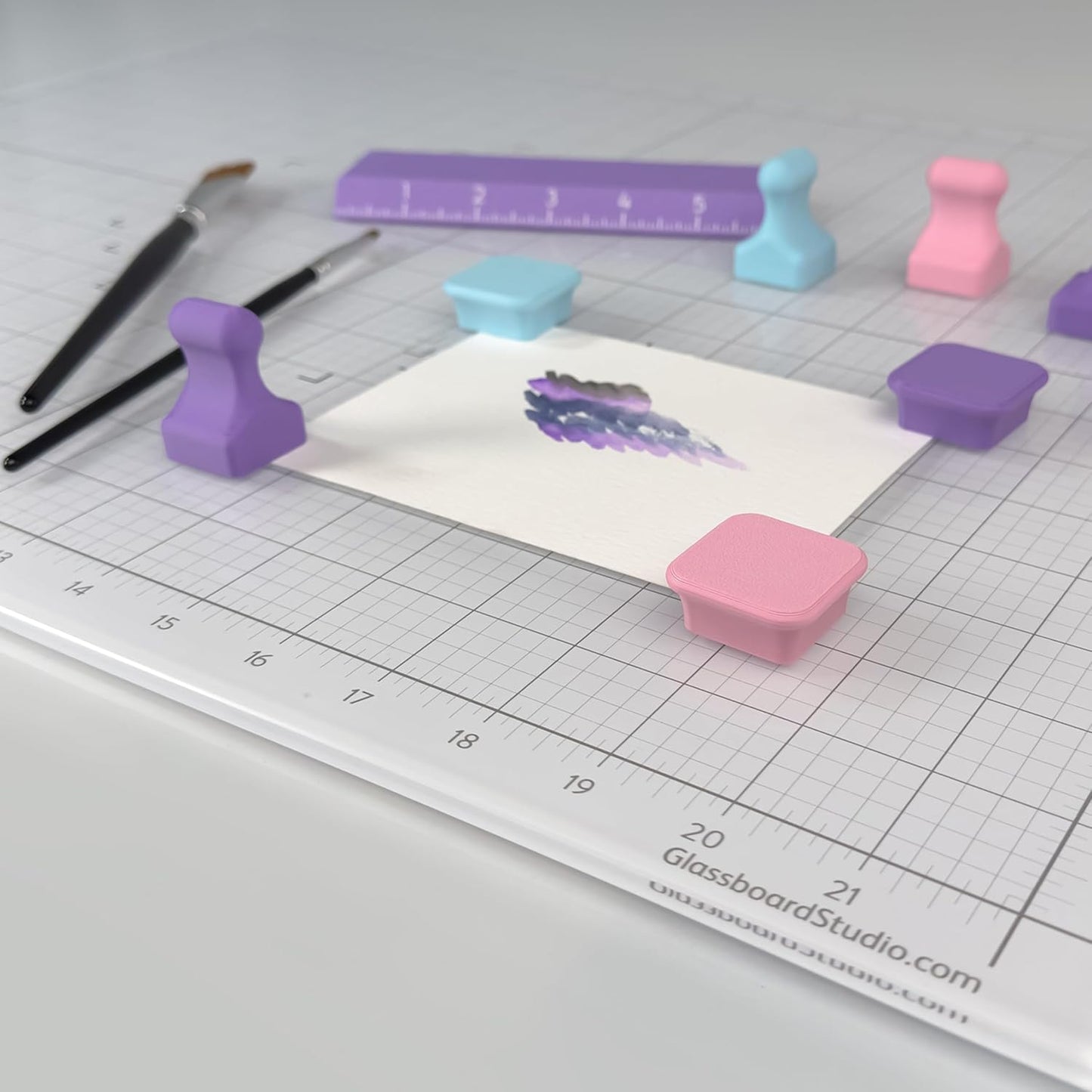 Glassboard Studio MiniPawn Magnet - Strong Neodymium Rare Earth Magnets for Fridge, Whiteboard, Locker & Magnetic Glassboards - Ideal for Crafting & Office Use - Strong Fridge Magnets (Jet Black, 12)