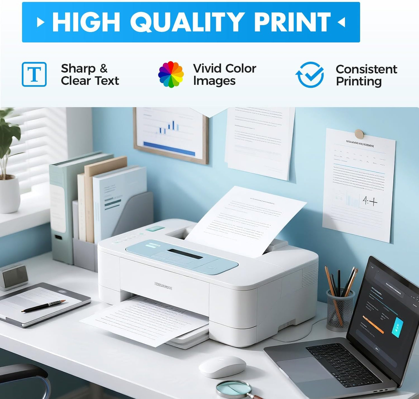 218A Toner Cartridges Set with chip 4-Pack 3301fdw Replacement for HP 218A W2180A W2181A W2182A W2183A 218X W2180X Black Compatible with HP Color Laserjet Pro MFP 3301cdw 3301sdw 3201dw Printers Ink