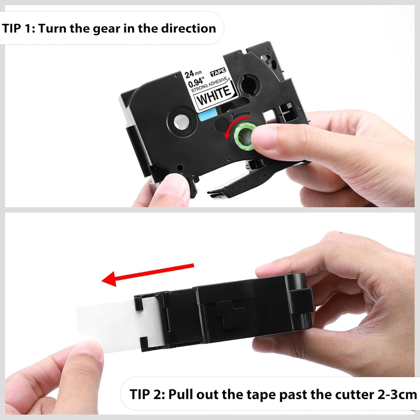 Label KINGDOM TZe-S251 24mm Extra Strength Adhesive Tape Replacement for Brother TZeS251 TZ Tape 24mm 0.94 Strong Adhesive Black on White 1" for Brother P-Touch PTD600 PTP710BT PT2730, 3-Pack