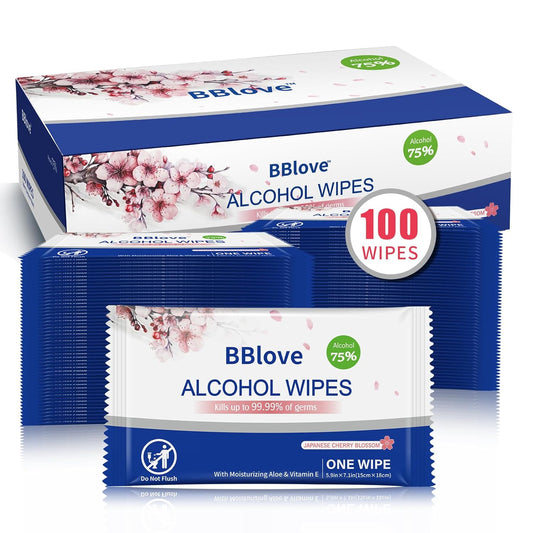 75% Alcohol Hand Sanitizer with Aloe Moisturizer & Vitamin E for On-the-Go Use, All-Purpose Travel Wipes Count, Restaurant, Home Office