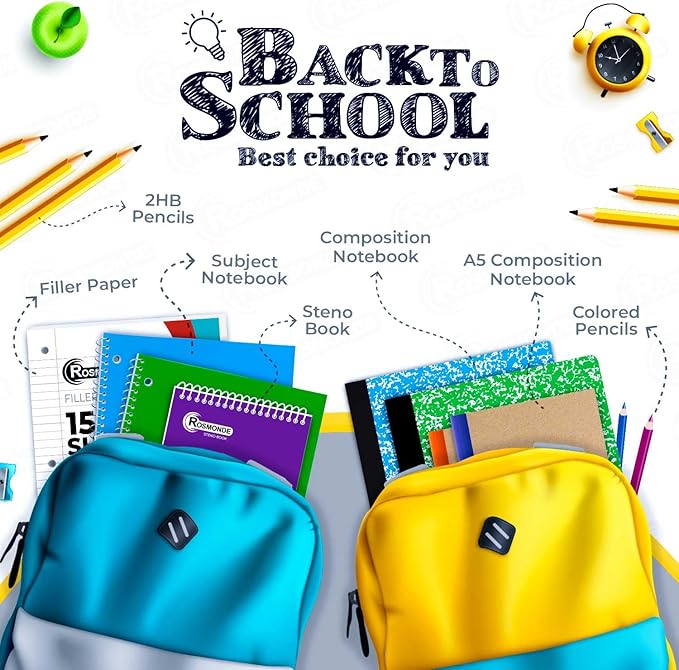 Loose Leaf Paper Bulk, 7200 Sheets, Wide Ruled, 8 x 10.5", Filler Papers for Office, 56 Gsm Thick Sheets, 3 Hole Punched for Binders, 48 Pack, 150 Sheets/Pack, Bulk Notebook Paper, White