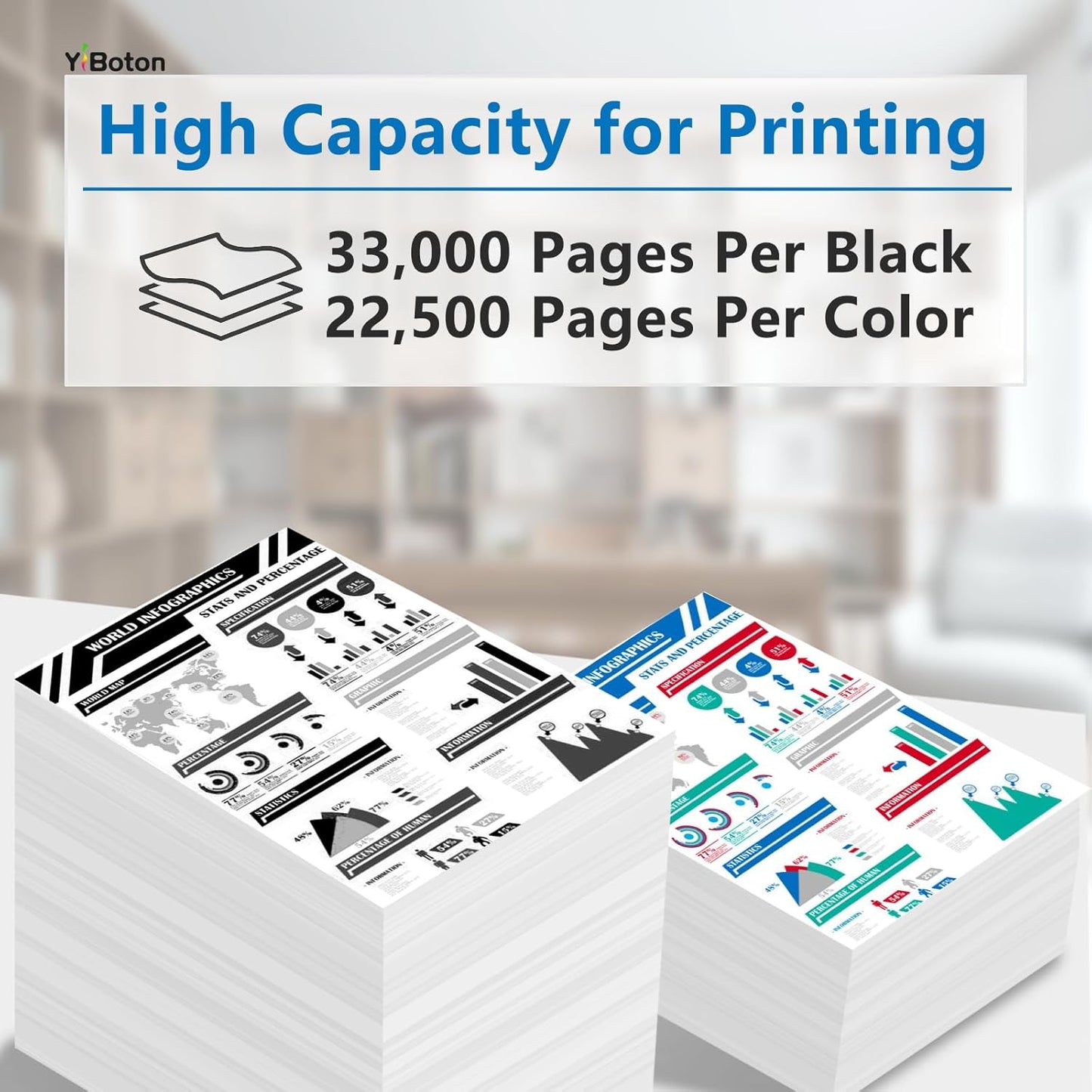 IM C4500 IM C6000 IMC4500 IMC6000 Toner Cartridge 842279 842280 842281 842282 Replacement for Ricoh IM C4500 IM C5500 IM C6000 Printer(4 Pack Black Cyan Magenta Yellow)