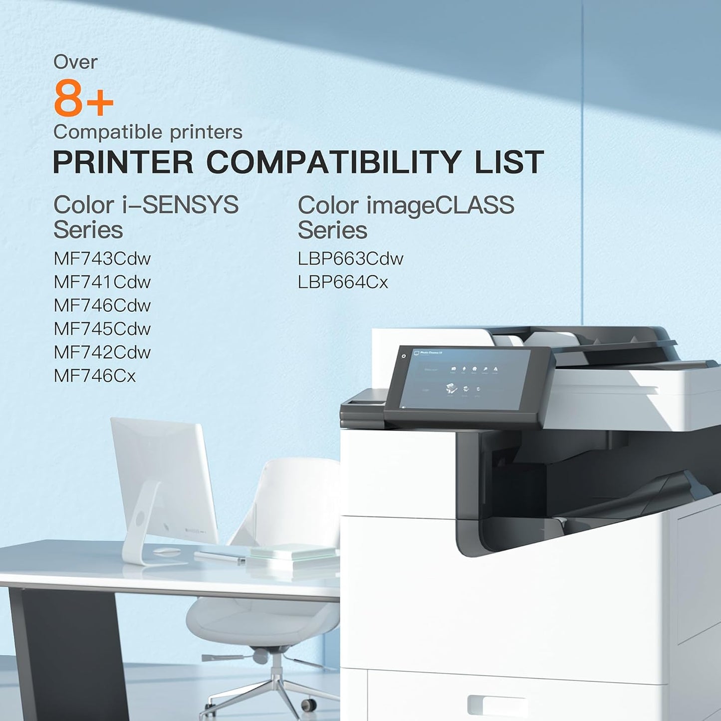 E-Z Ink Compatible Toner Cartridge Replacement for Canon 055 055H High Capacity Toner Cartridge for Canon Color ImageCLASS MF743Cdw MF741Cdw MF746Cdw MF743 Printer (Black Cyan Magenta Yellow, 4-Pack)