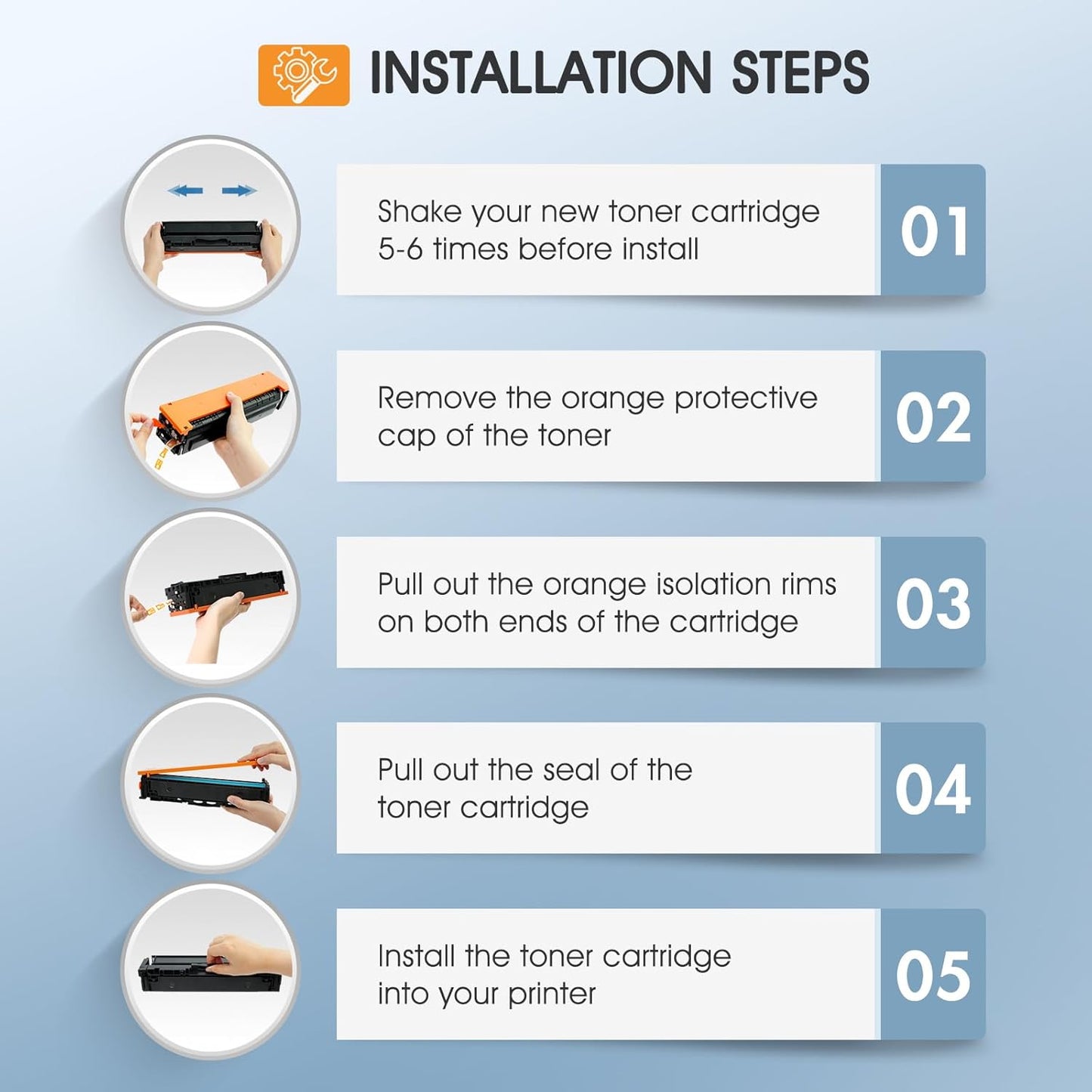 218X 218A Toner Cartridges 4 Pack High Yield 3301fdw 3201dw with Chip Compatible Replacement for HP 218X 218A Color Laserjet Pro MFP 3301cdw 3301sdw Printer Ink Set W2180X (Black Cyan Yellow Magenta)
