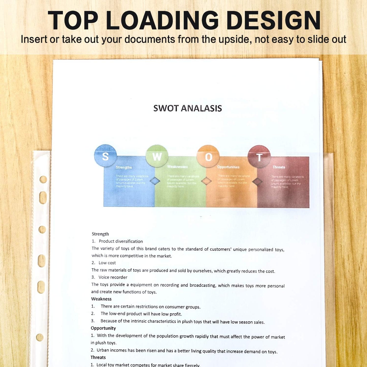 Sheet Protectors, PANDRI 600 Pack Clear Heavy Duty Plastic Page Protectors Sheet Reinforced 11-Hole Fit for 3 Ring Binder Fits Standard 8.5 x 11 Paper, 9.25 x 11.25 Top Loaded, Excluding Acid